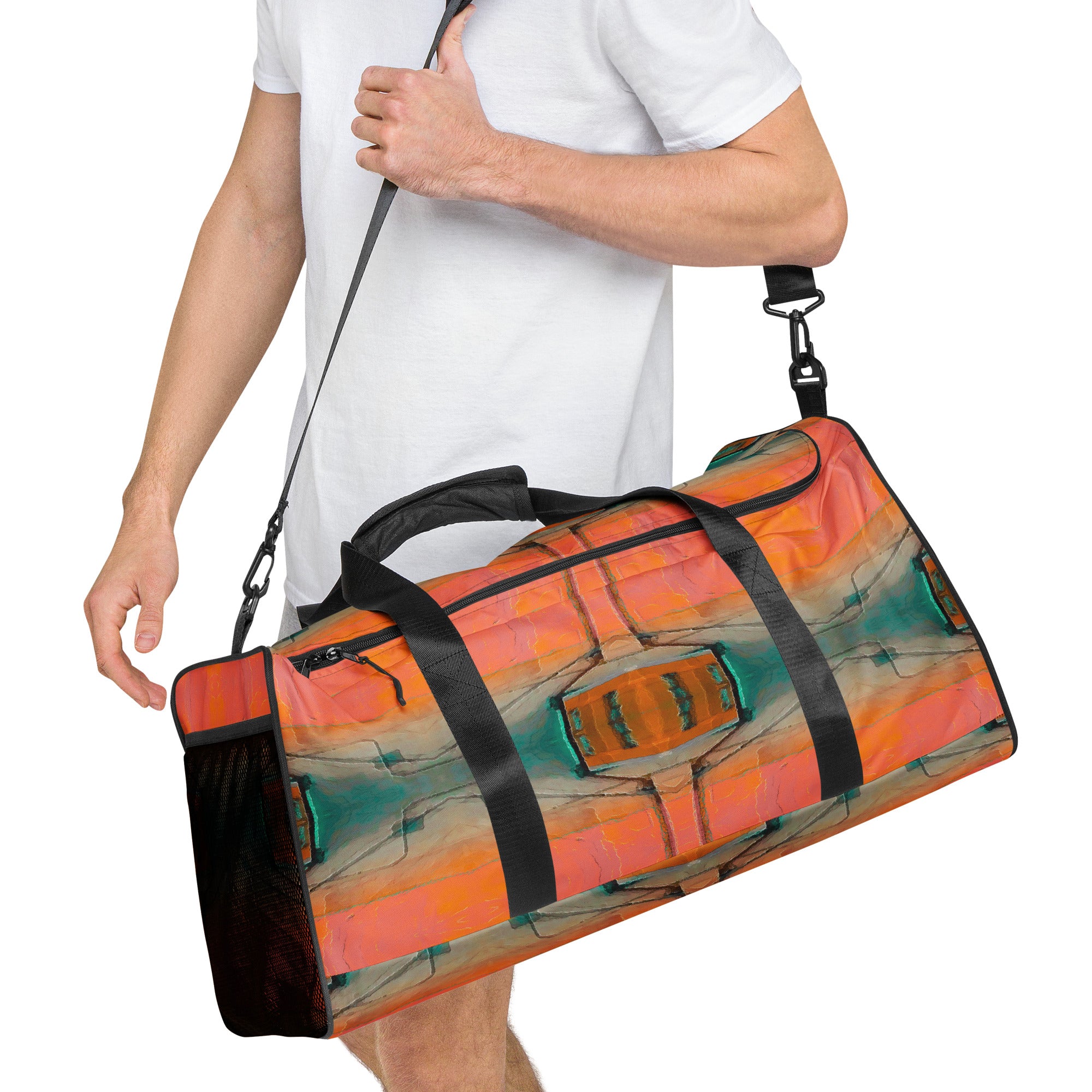 Etched Sunstone Duffle Bag Triboca Arts   