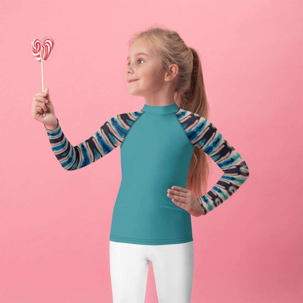Bay Jetties Girls Long-Sleeve Rash Guard Triboca Arts   