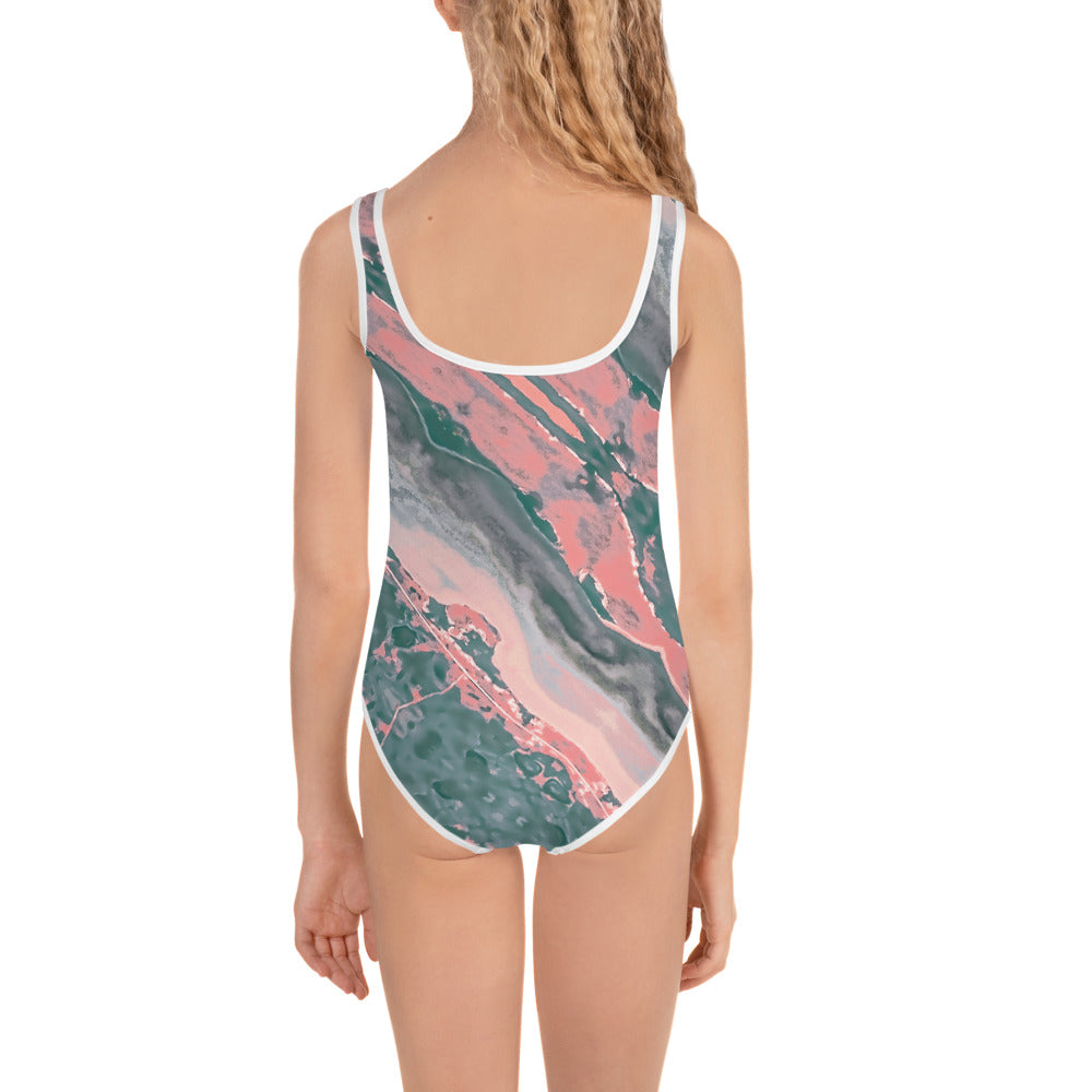 Gulf Shore Girls One-Piece Swimsuit Triboca Arts   