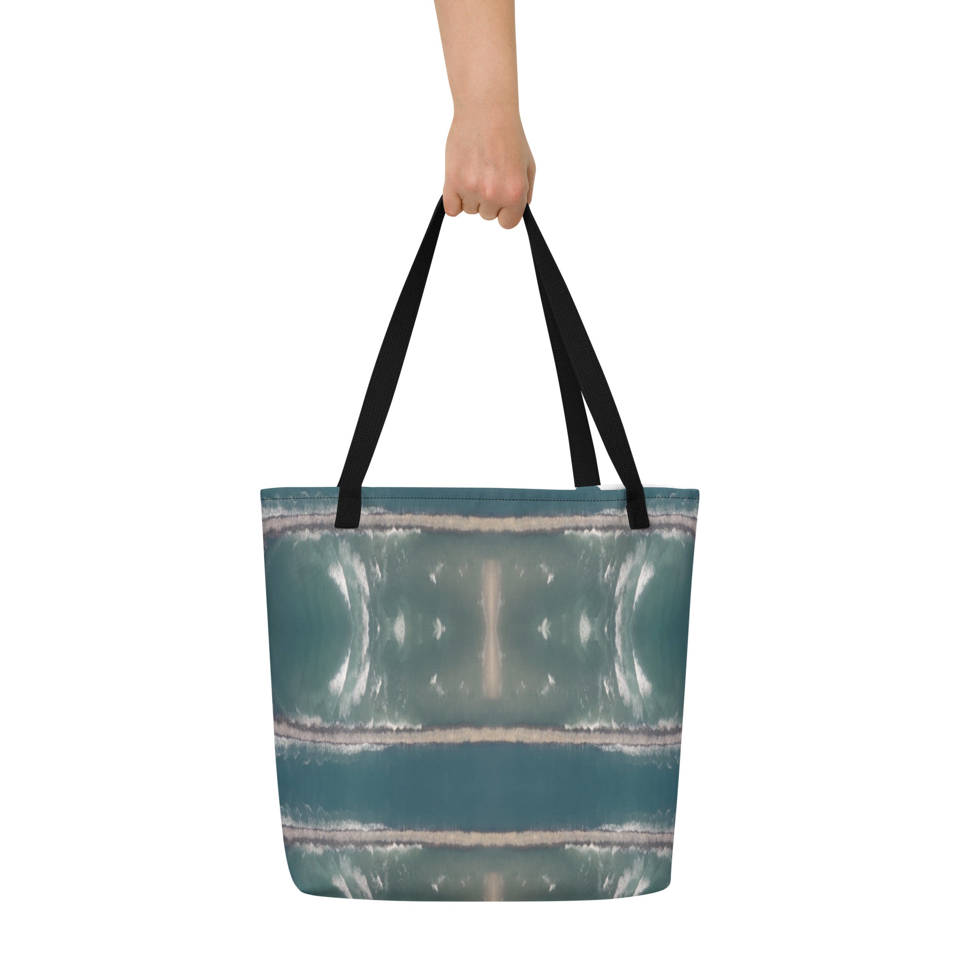 Gulf Shore Large Tote Bag With Pocket Triboca Arts   
