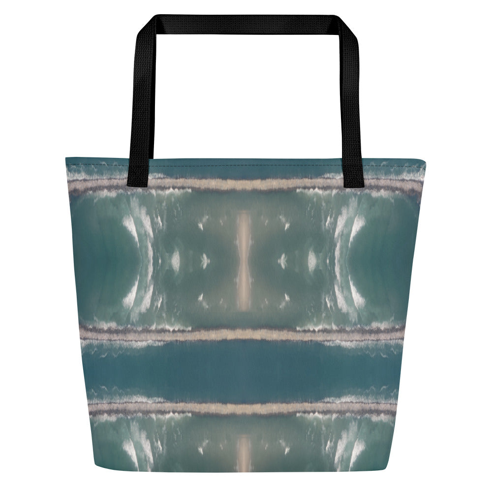 Gulf Shore Large Tote Bag With Pocket Triboca Arts   