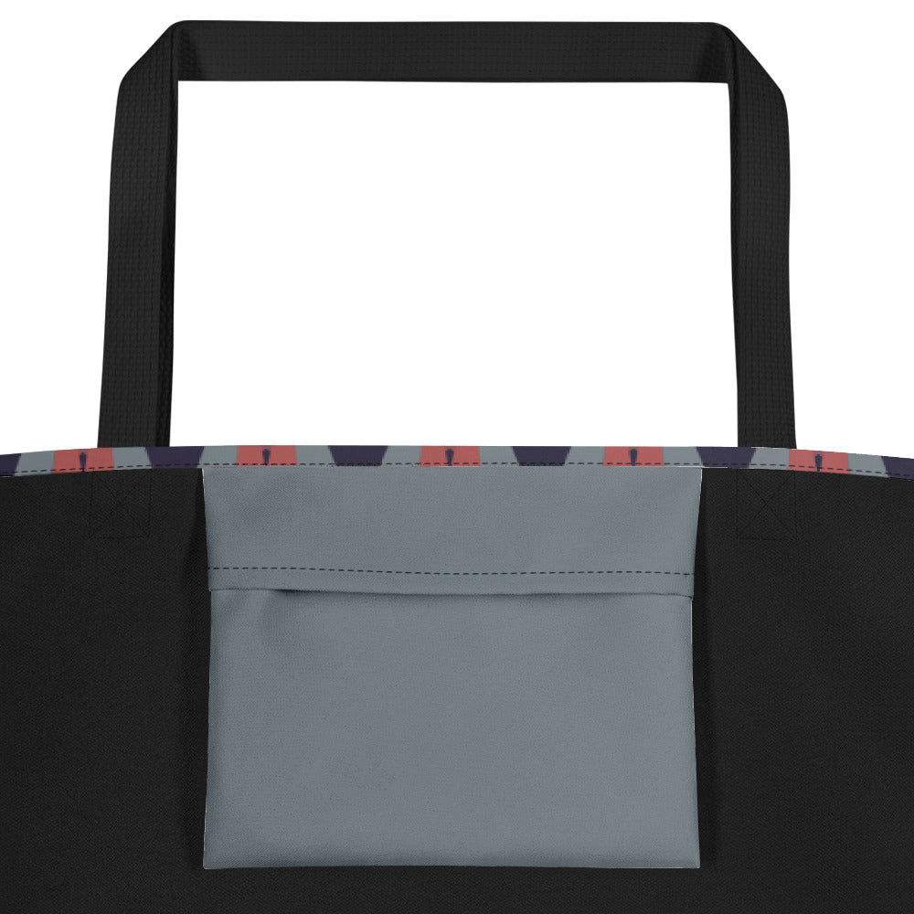 Gulf Shore Large Tote Bag With Pocket Triboca Arts   