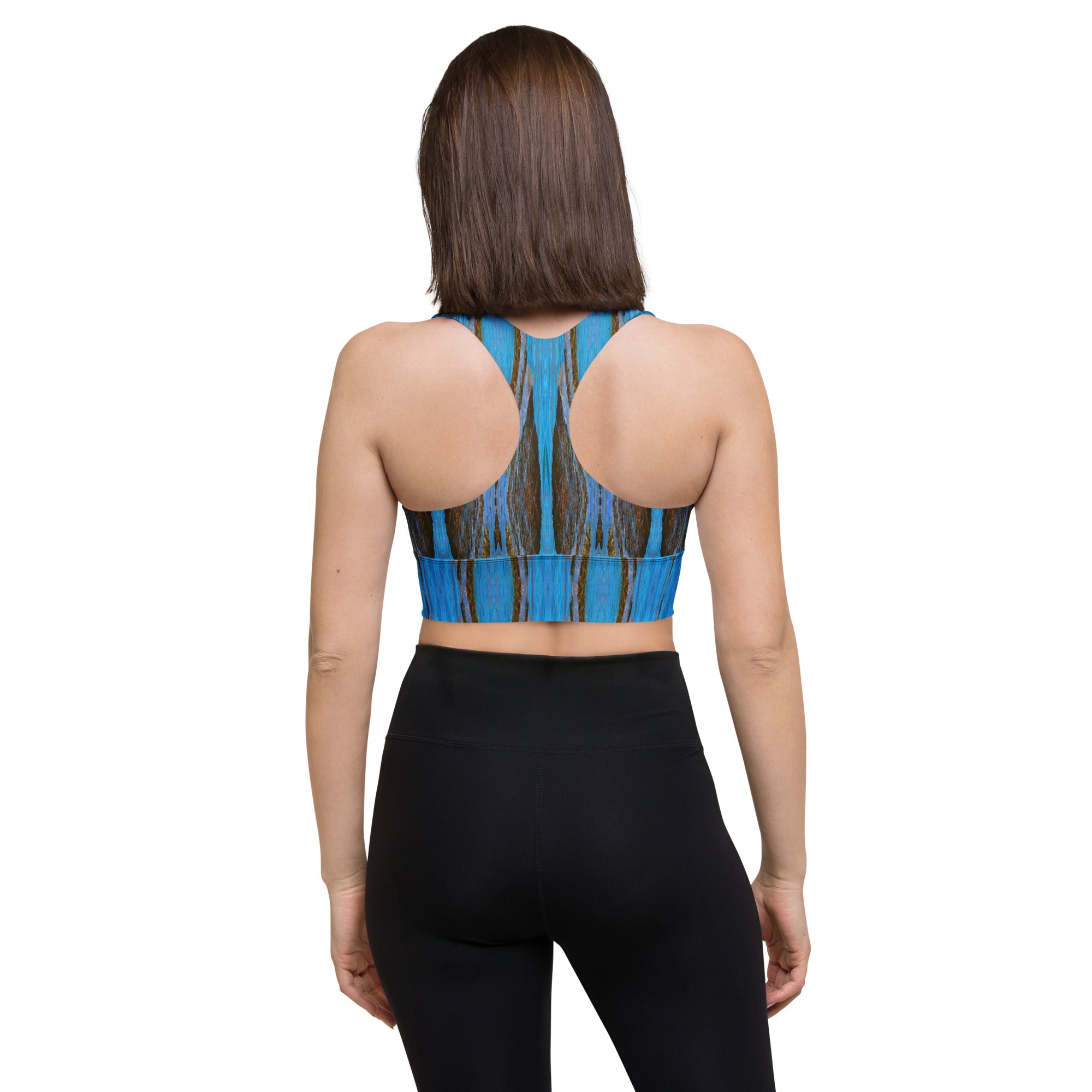 Monterey Azul Longline Sports Bra Triboca Arts   