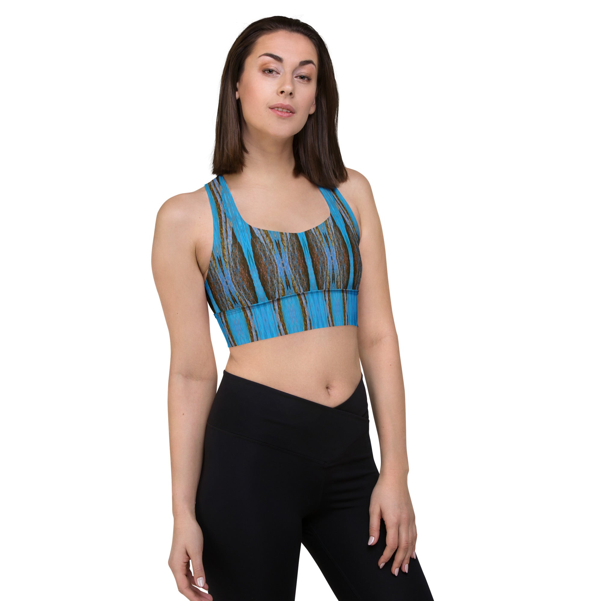 Monterey Azul Longline Sports Bra Triboca Arts XS  
