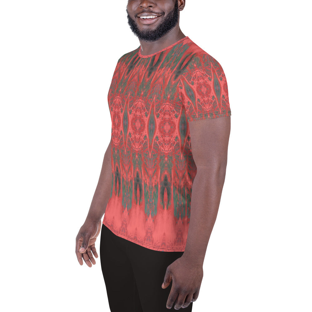 Salmon Reef Men's Athletic T-Shirt Triboca Arts   