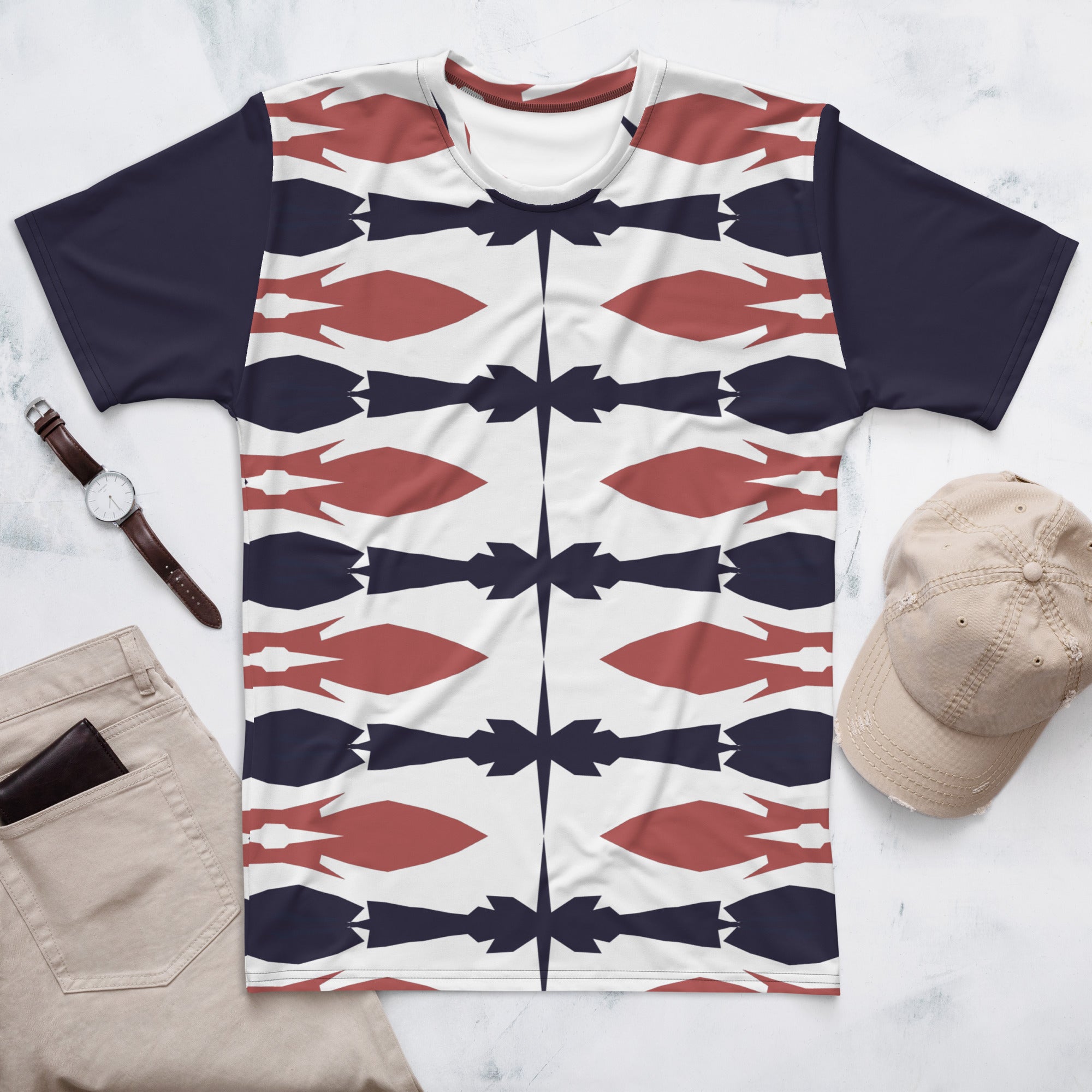 Gulf Shore Men's Crew Neck T-Shirt Triboca Arts   