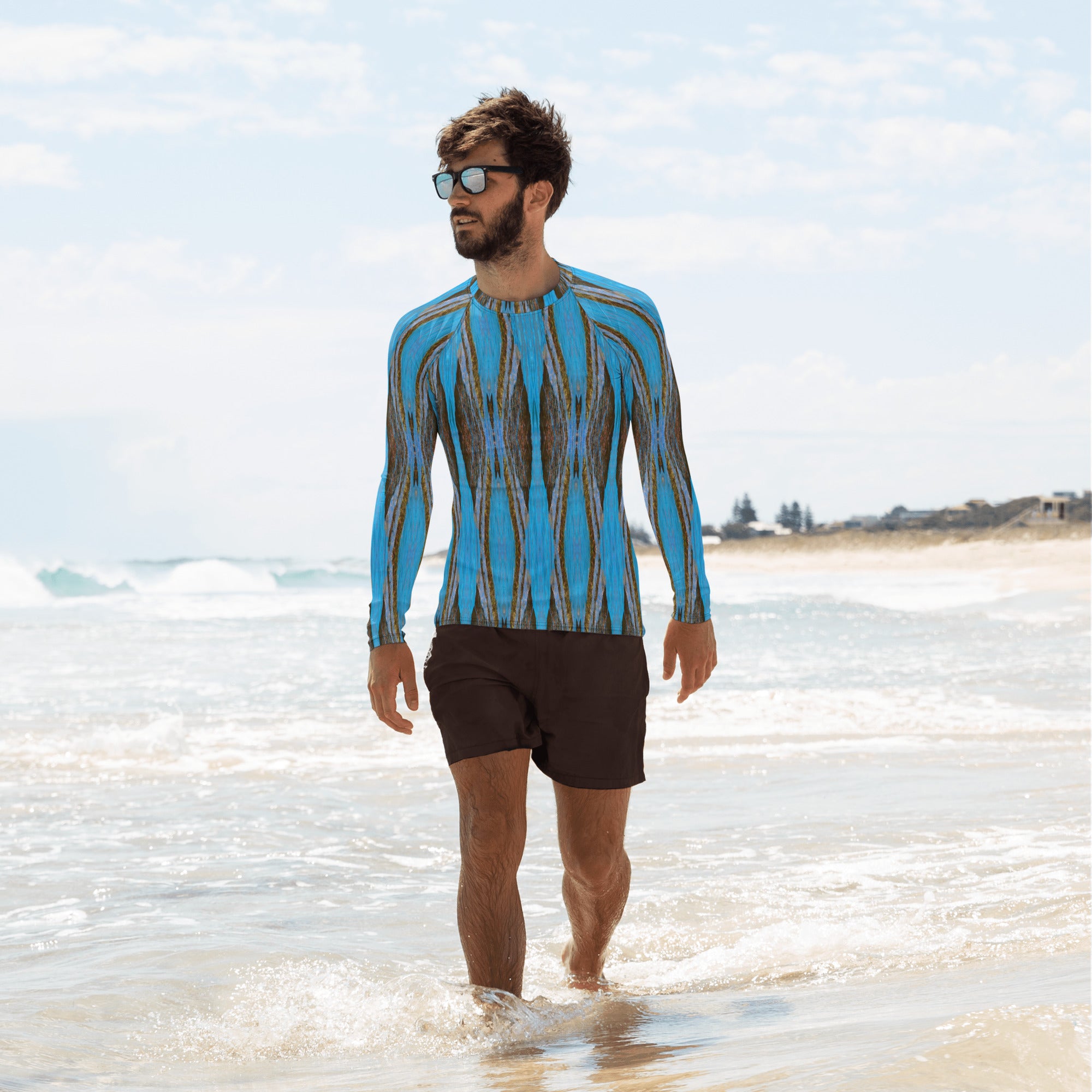 Monterey Azul Men's Long-Sleeve Rash Guard Triboca Arts XS  