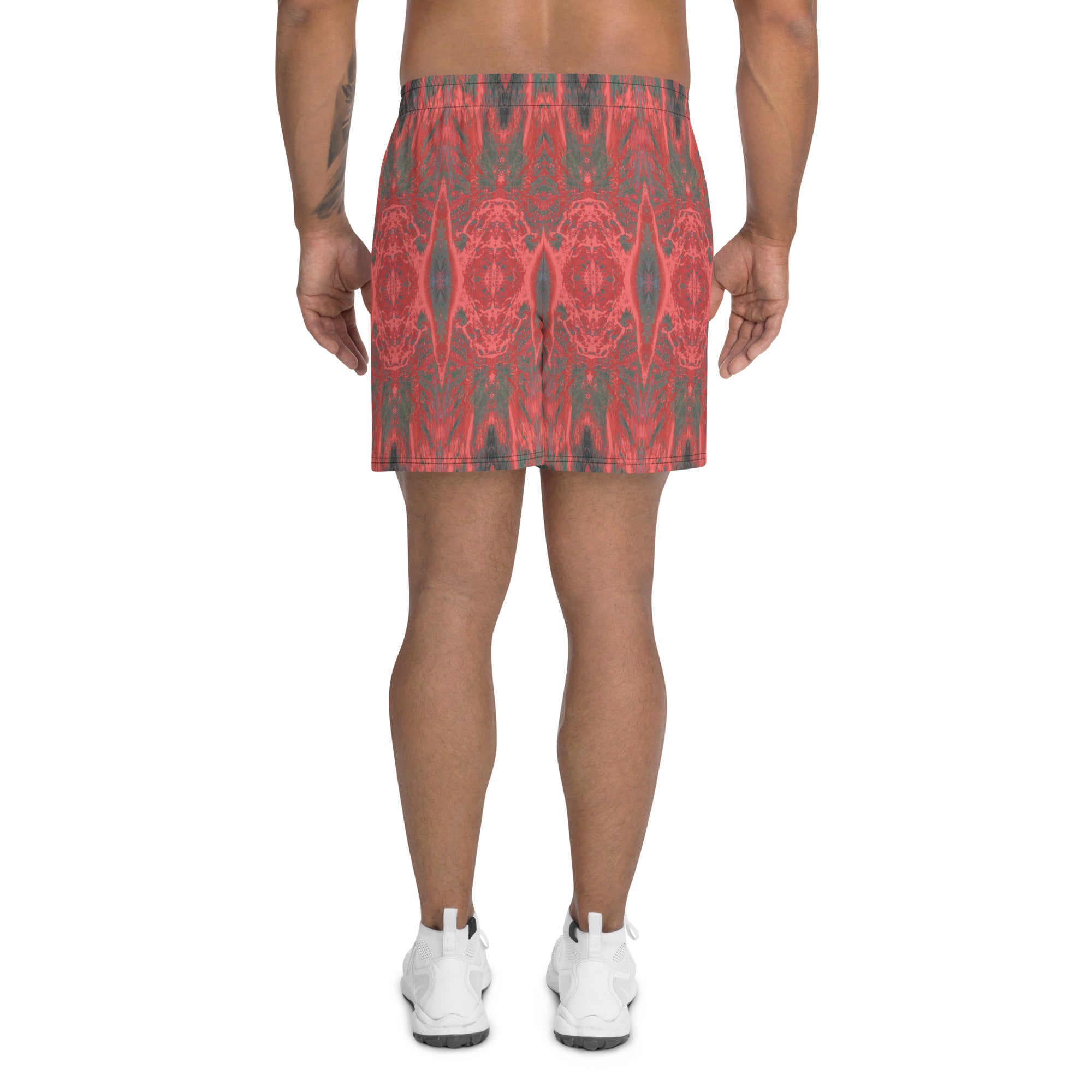 Salmon Reef Men's Eco-Friendly Athletic Shorts Triboca Arts   