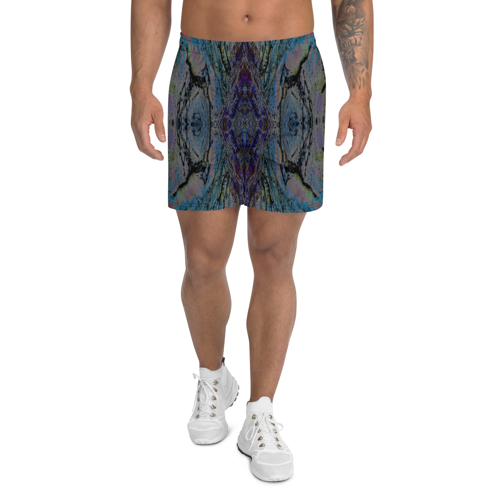 Salmon Reef Men's Eco-Friendly Athletic Shorts Triboca Arts 2XS  