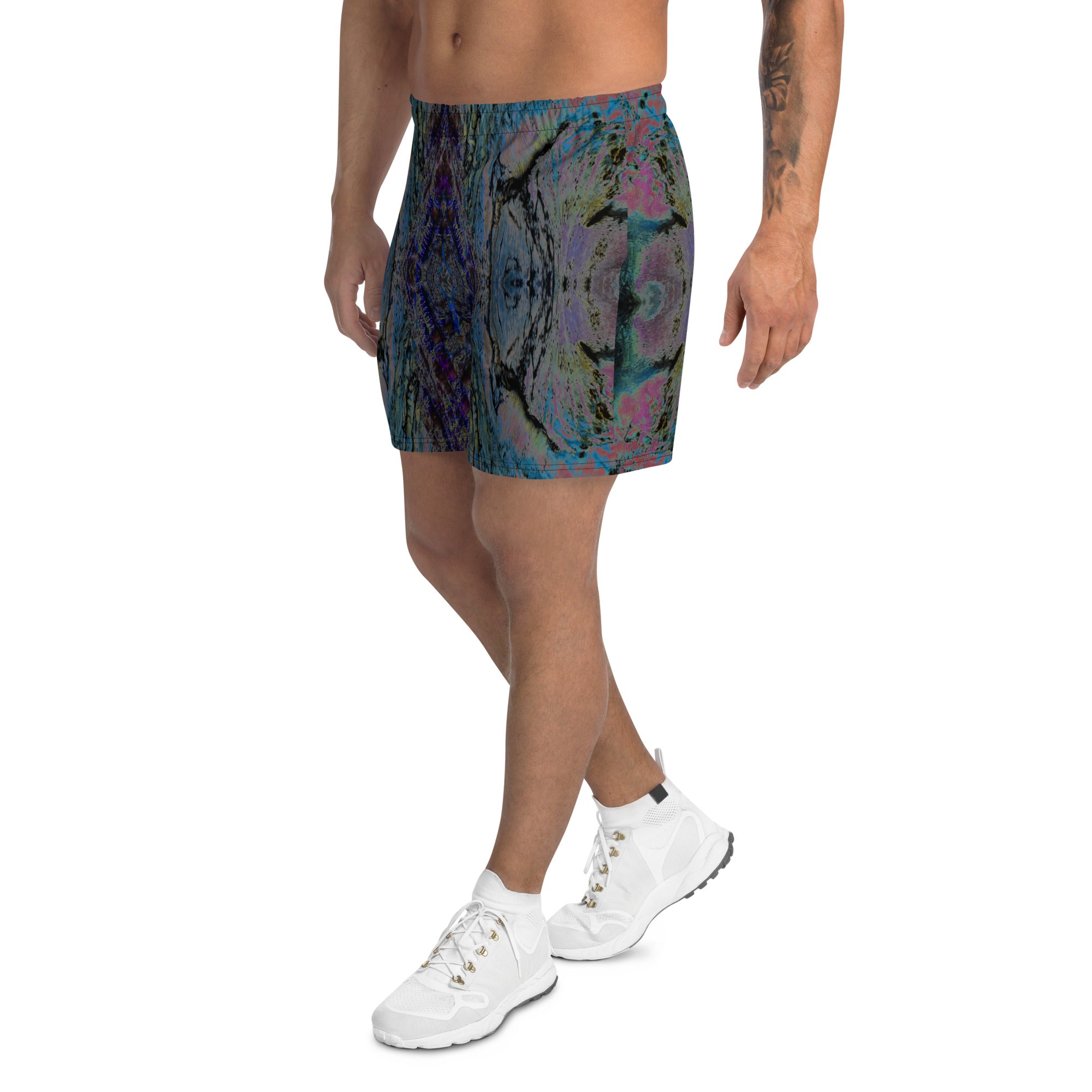 Salmon Reef Men's Eco-Friendly Athletic Shorts Triboca Arts   