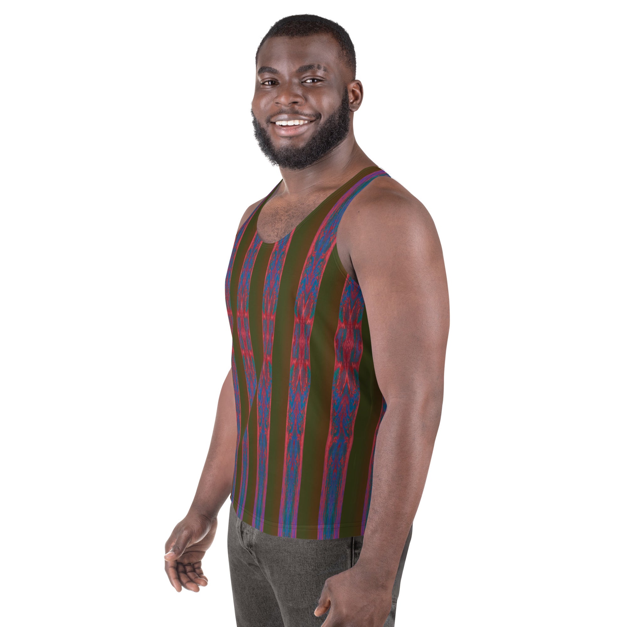 Salmon Reef Men's Tank Top Triboca Arts   