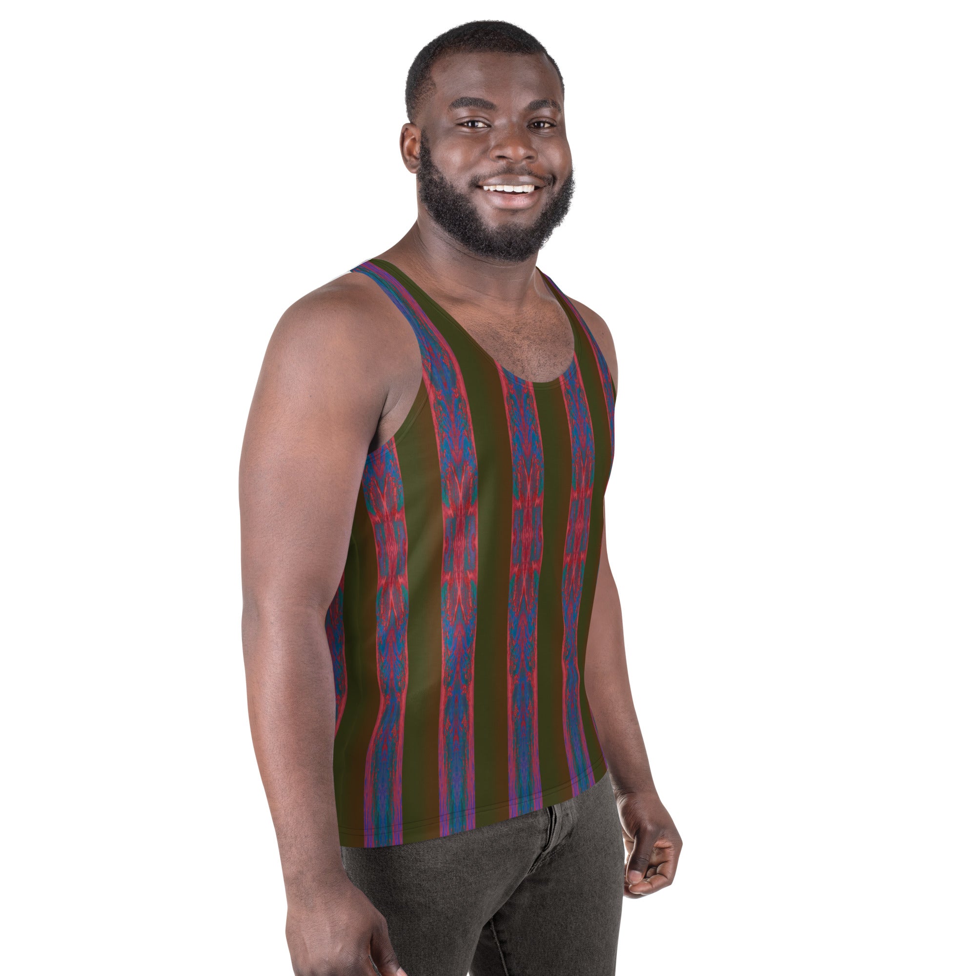Salmon Reef Men's Tank Top Triboca Arts   