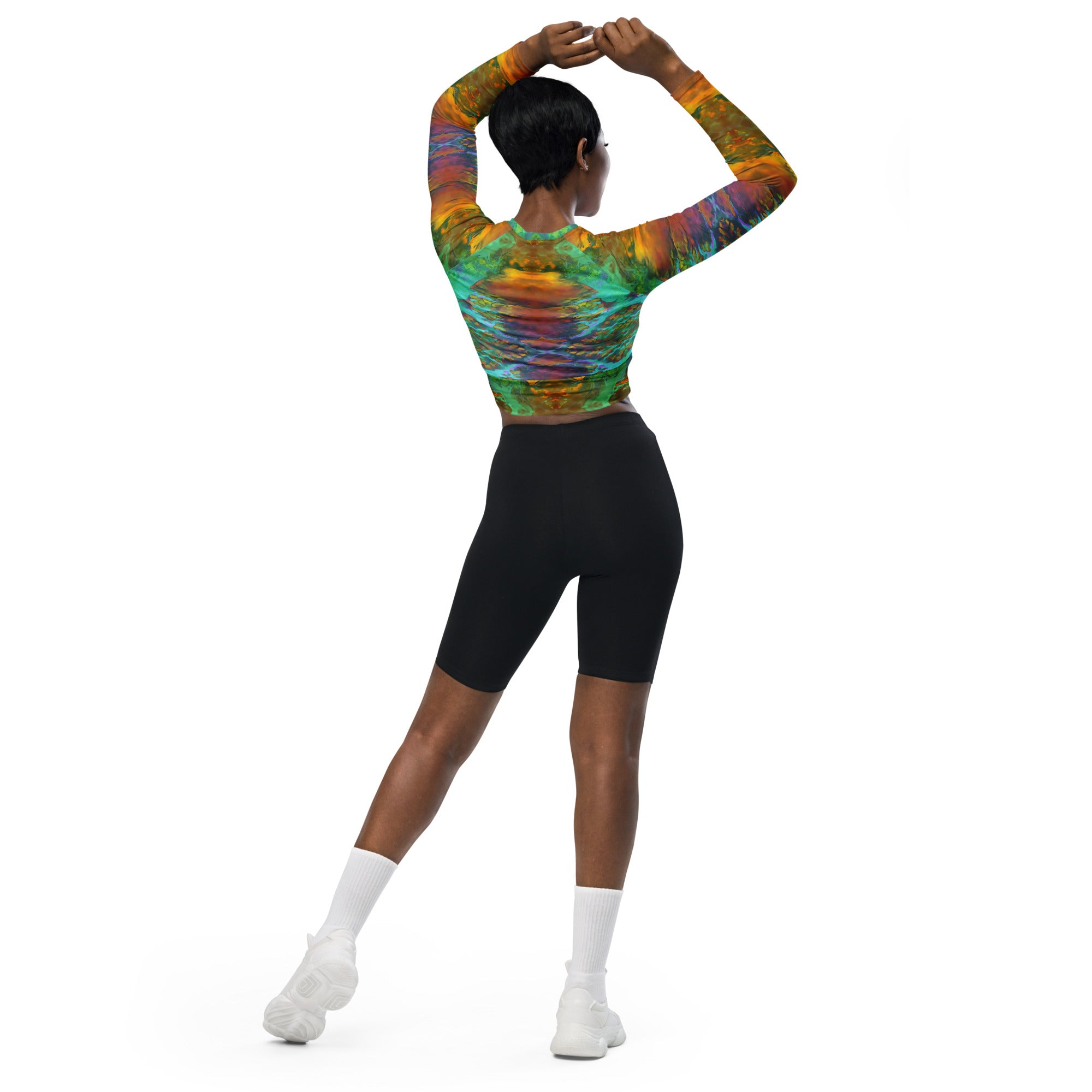 Gold Canyon Eco-Friendly Long-Sleeve Crop Top Triboca Arts   