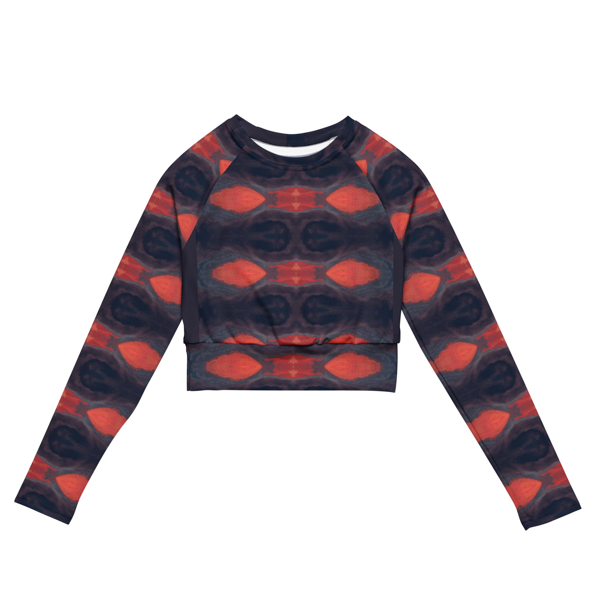 Gulf Shore Eco-Friendly Long-Sleeve Crop Top Triboca Arts   