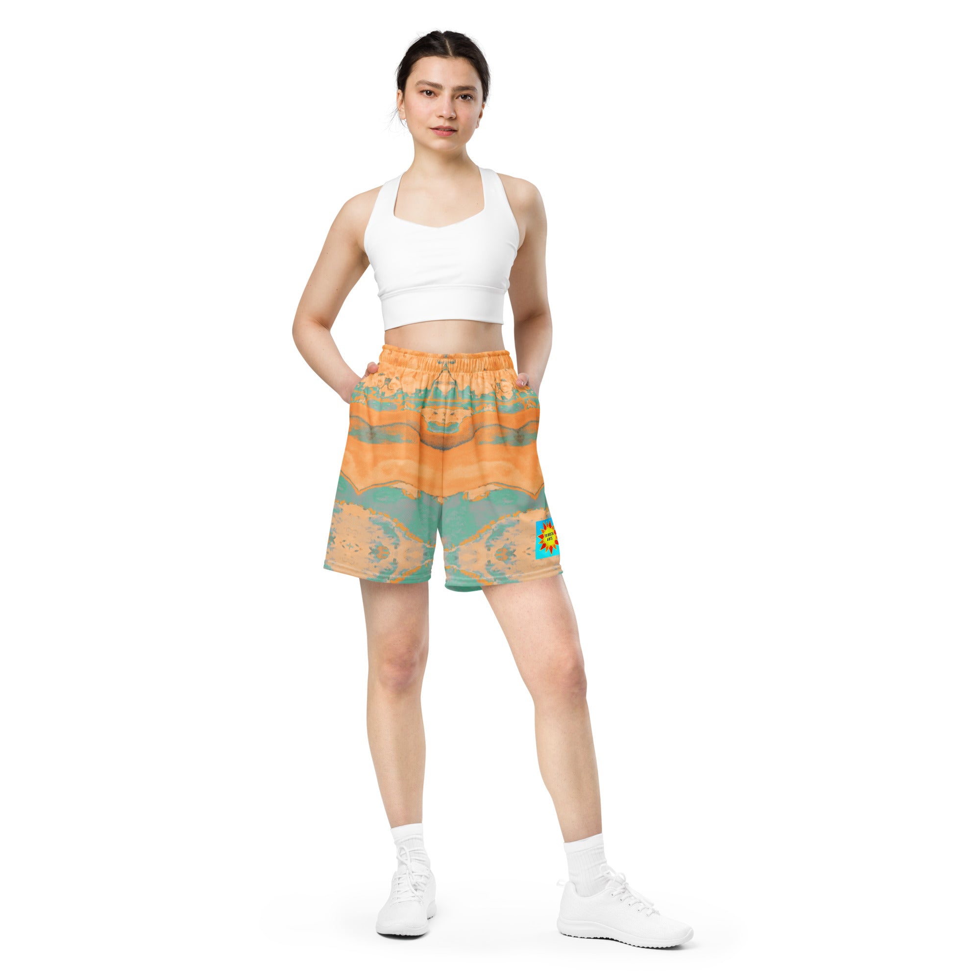 Gulf Shore Women's Eco-Friendly Mesh Shorts Triboca Arts 2XS  