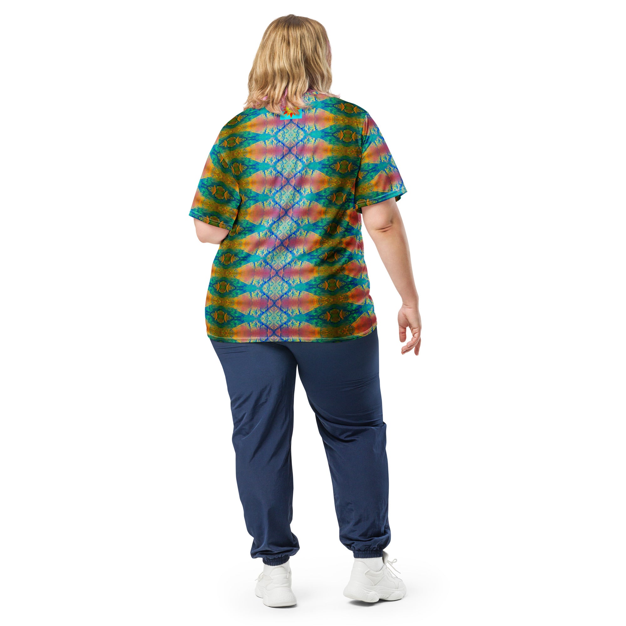 Gold Canyon Iridescent Women's Eco-Friendly Sports Jersey Triboca Arts   