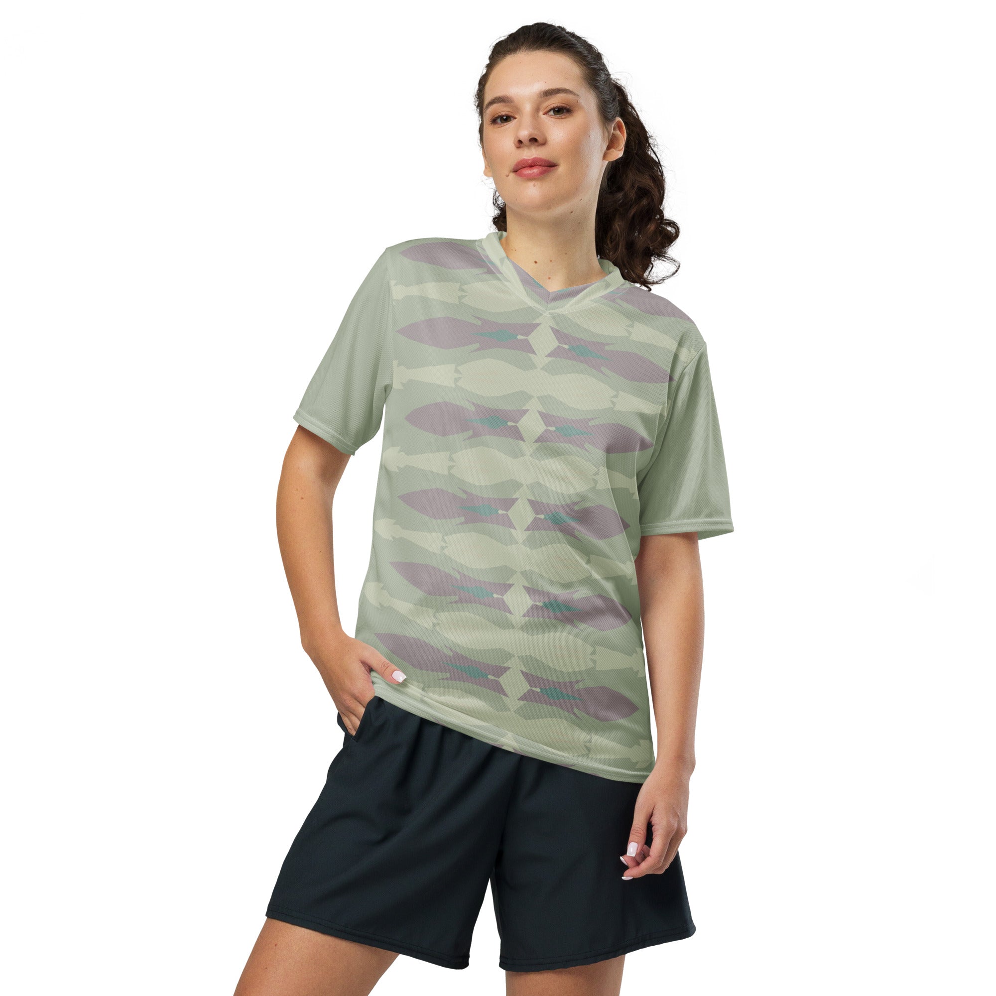 Gulf Shore Mint Unisex Eco-Friendly Sports Jersey Triboca Arts   