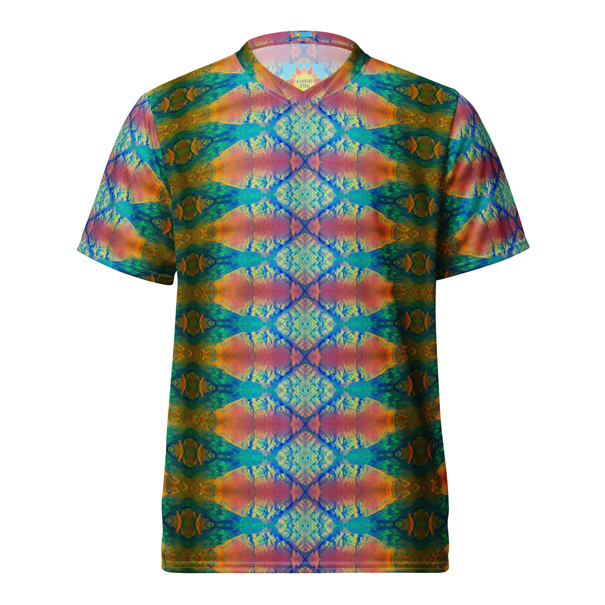 Gold Canyon Iridescent Women's Eco-Friendly Sports Jersey Triboca Arts   