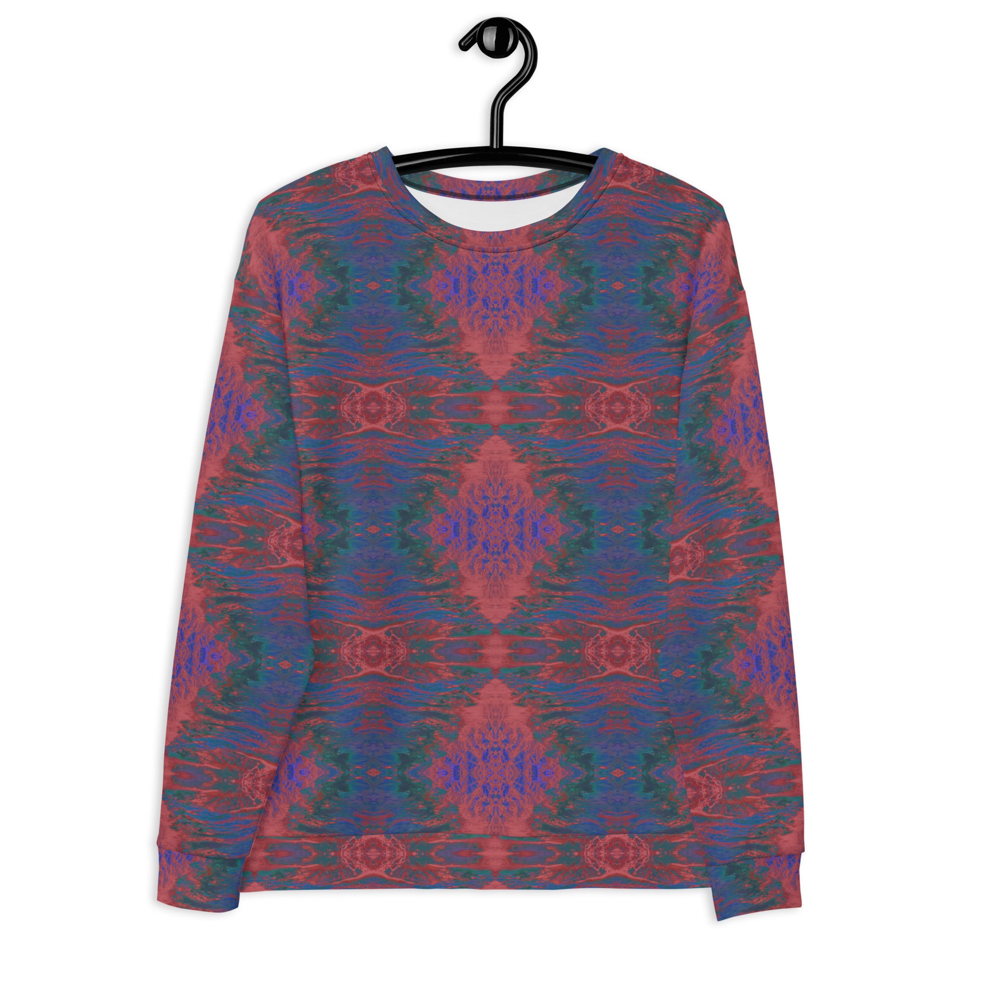 Salmon Reef Unisex Eco-Friendly Sweatshirt Triboca Arts   