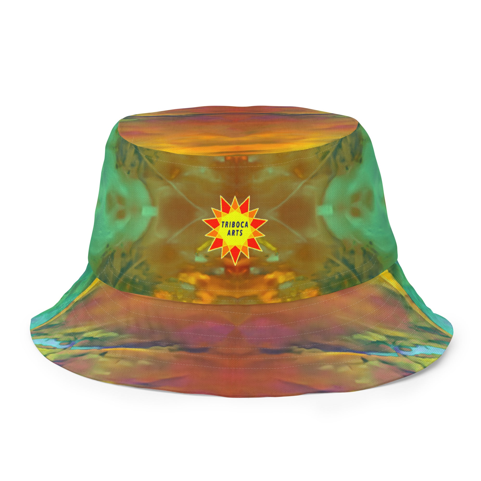 Gold Canyon Reversible Bucket Hat Triboca Arts S/M  