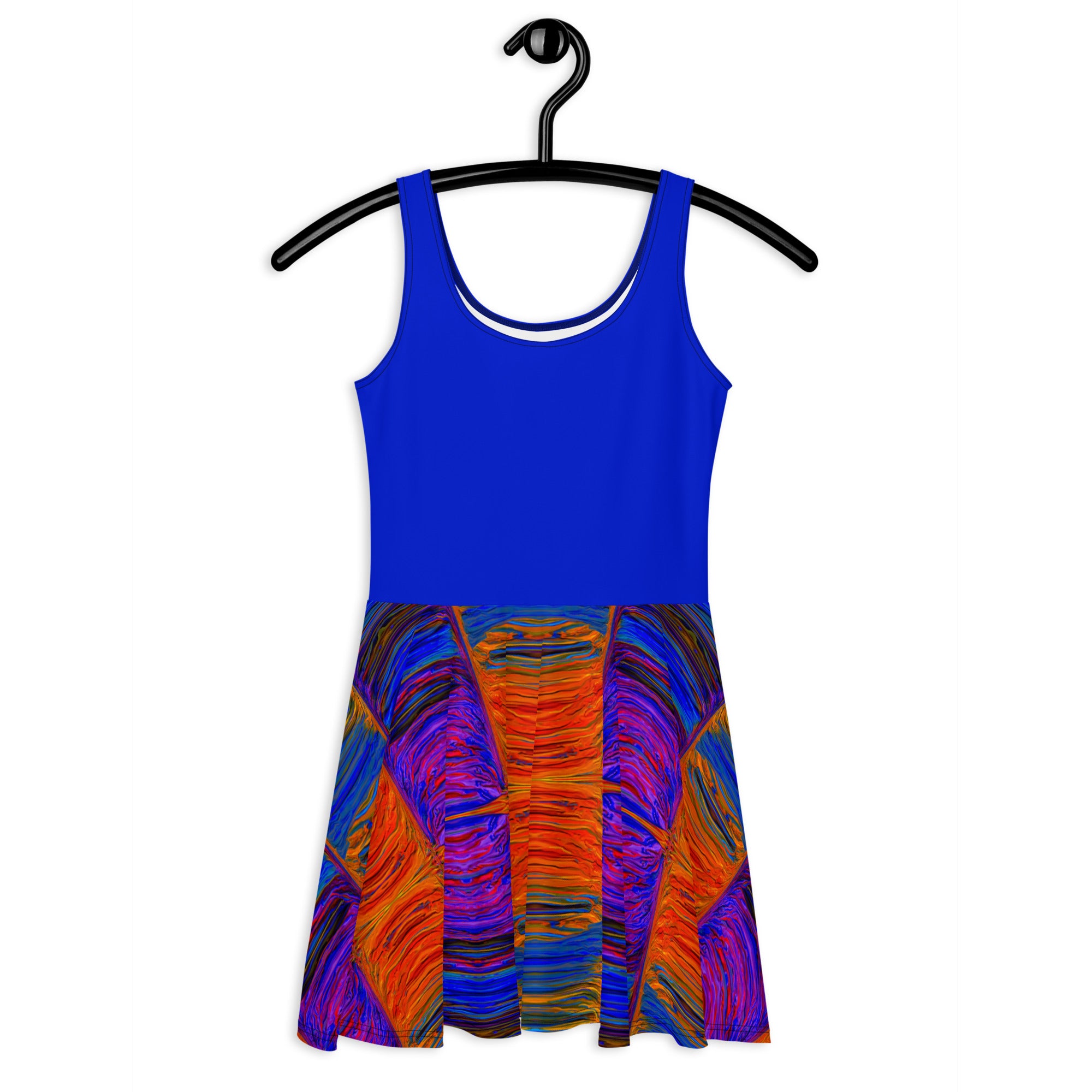 Fire & Water Harmonics Skater Dress Triboca Arts   