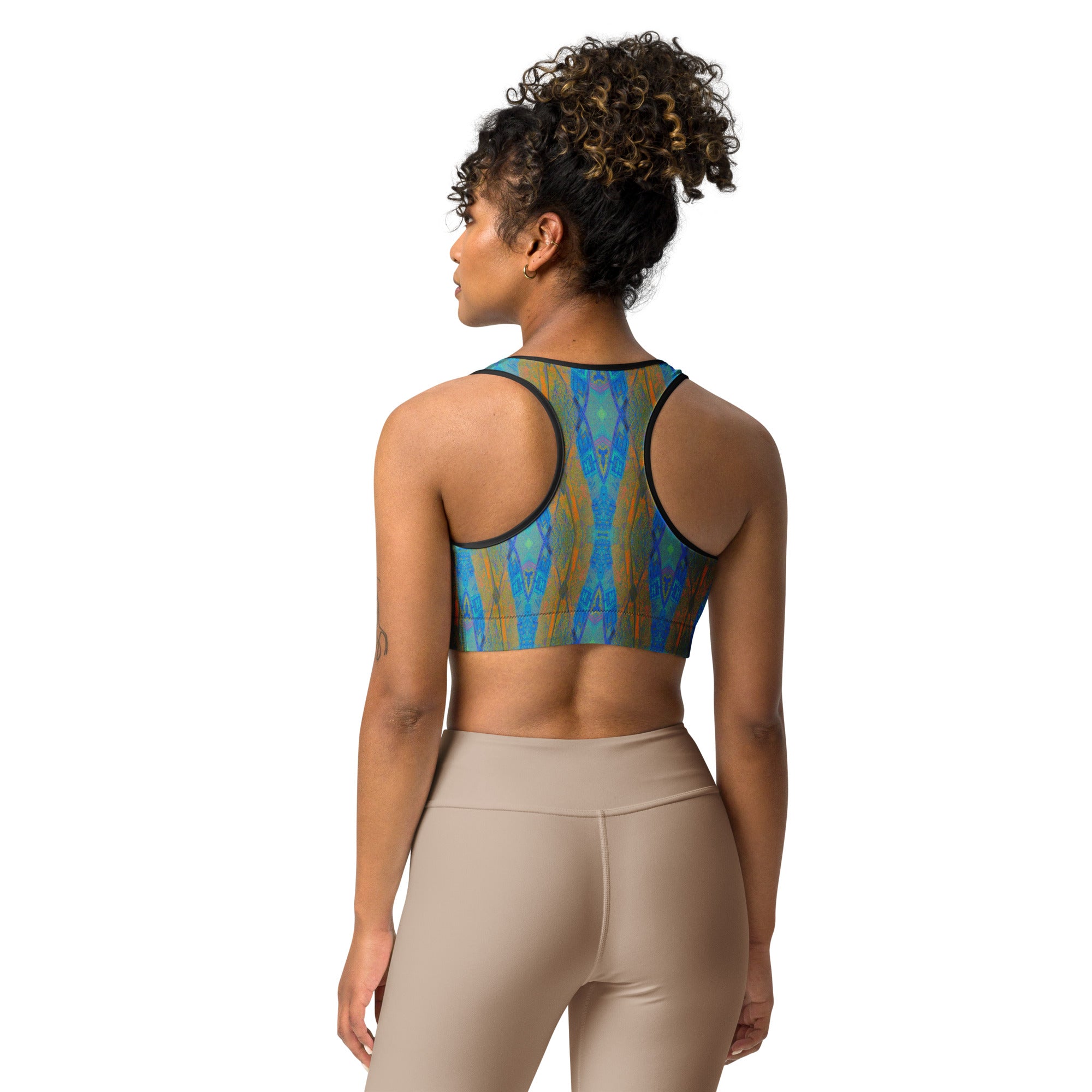 Texas Turquoise Sports Bra Triboca Arts   