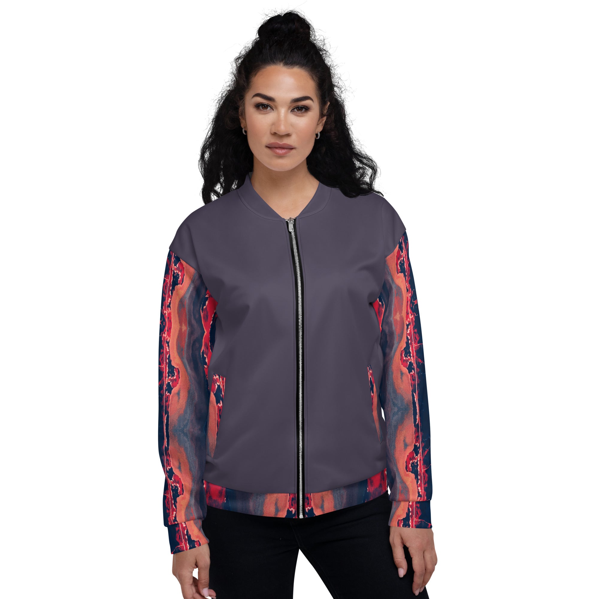 Gulf Shore Unisex Bomber Jacket Triboca Arts   