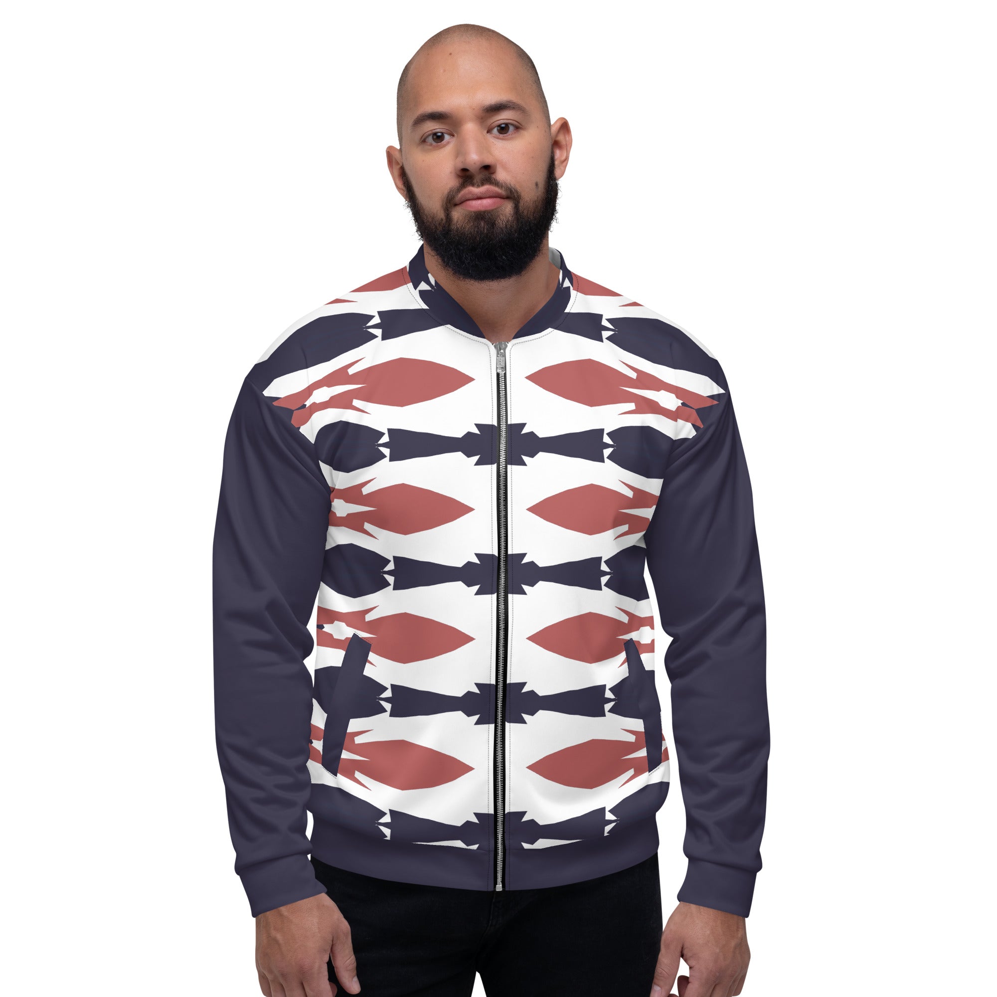 Gulf Shore Unisex Bomber Jacket Triboca Arts XS  