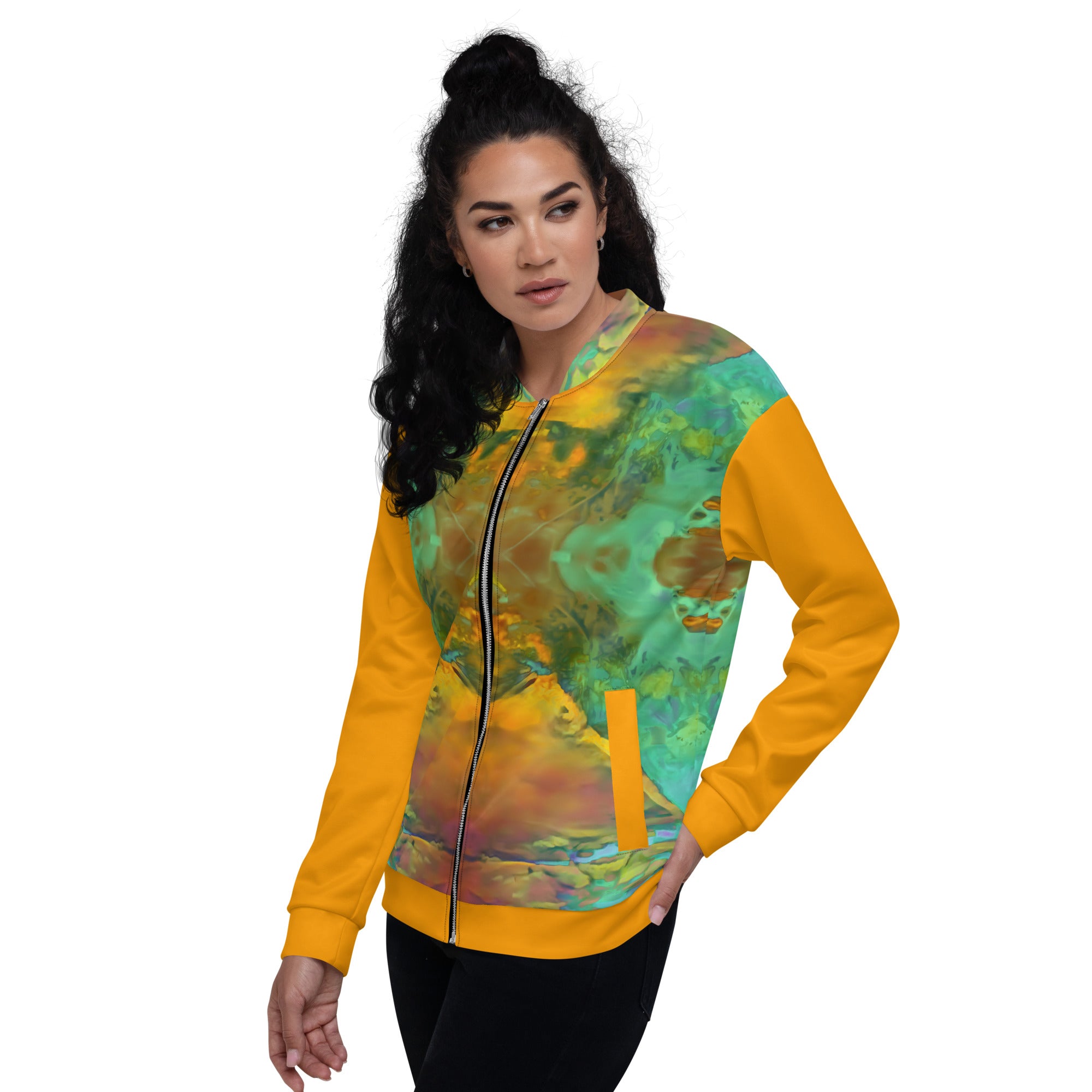 Gold Canyon Unisex Bomber Jacket Triboca Arts   