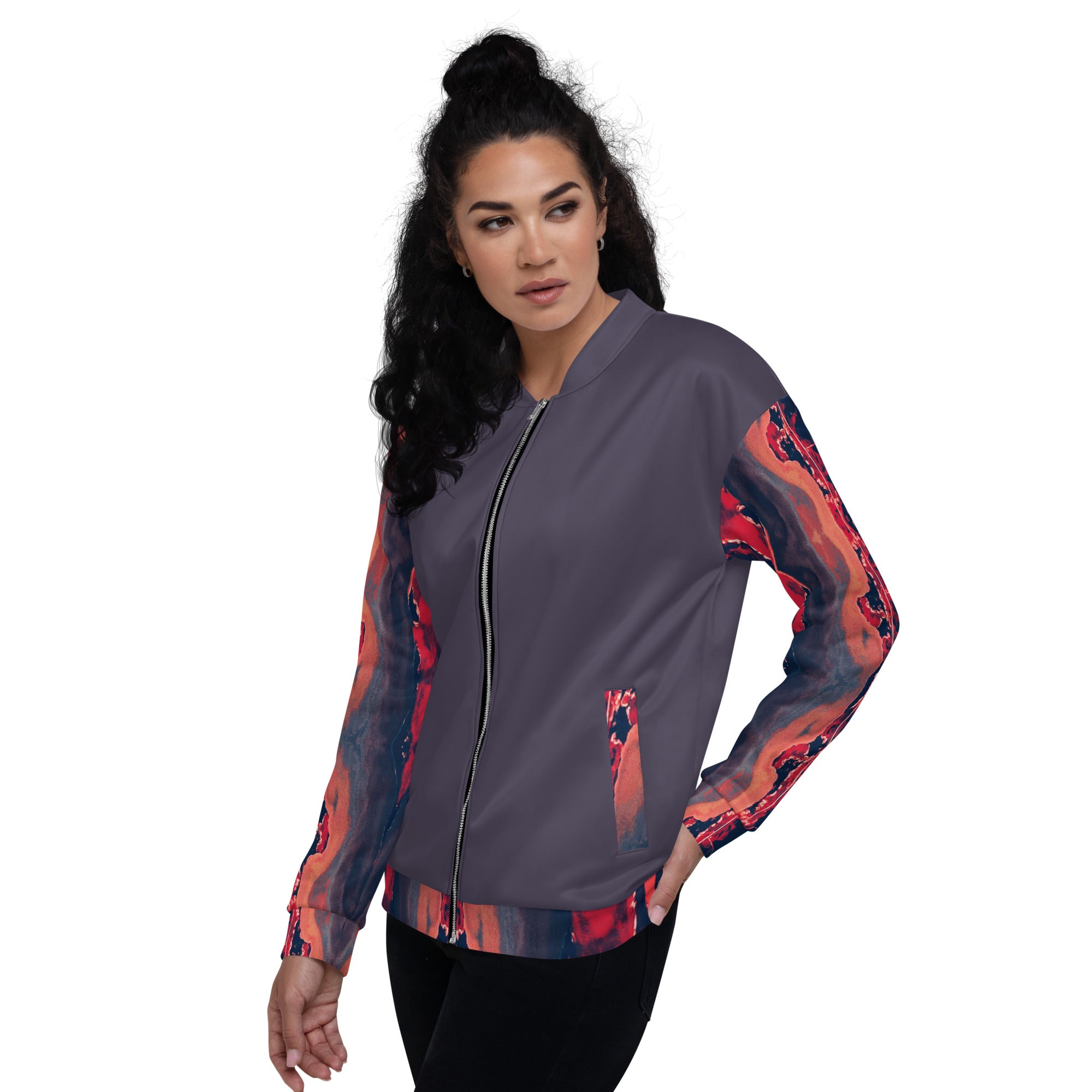 Gulf Shore Unisex Bomber Jacket Triboca Arts   