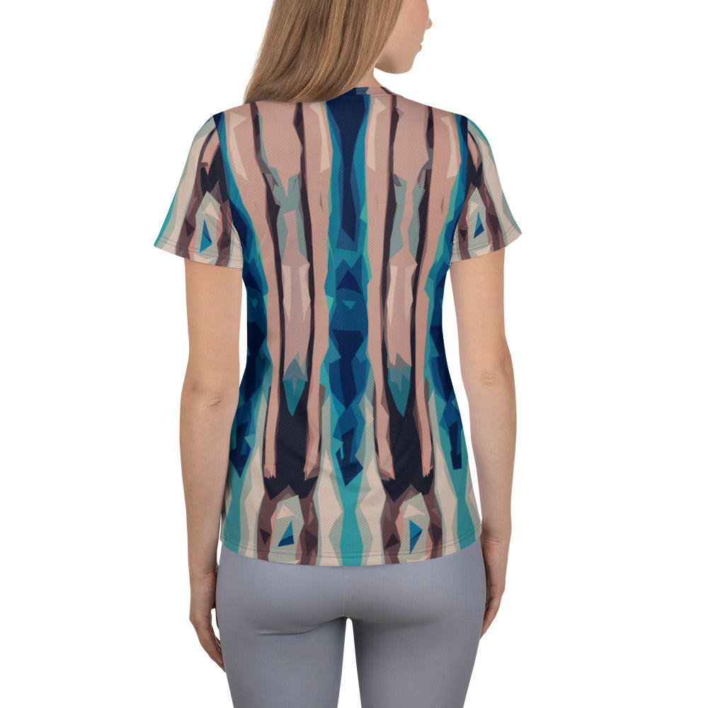 Bay Jetties Women's Athletic T-Shirt Triboca Arts   