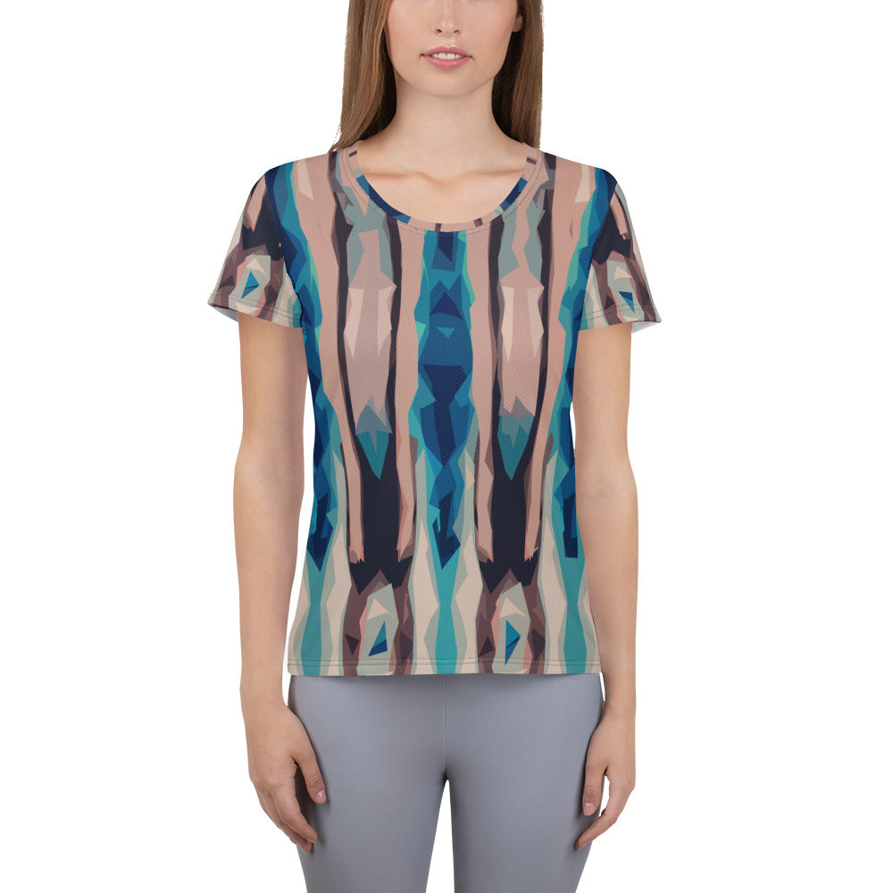 Bay Jetties Women's Athletic T-Shirt Triboca Arts XS  