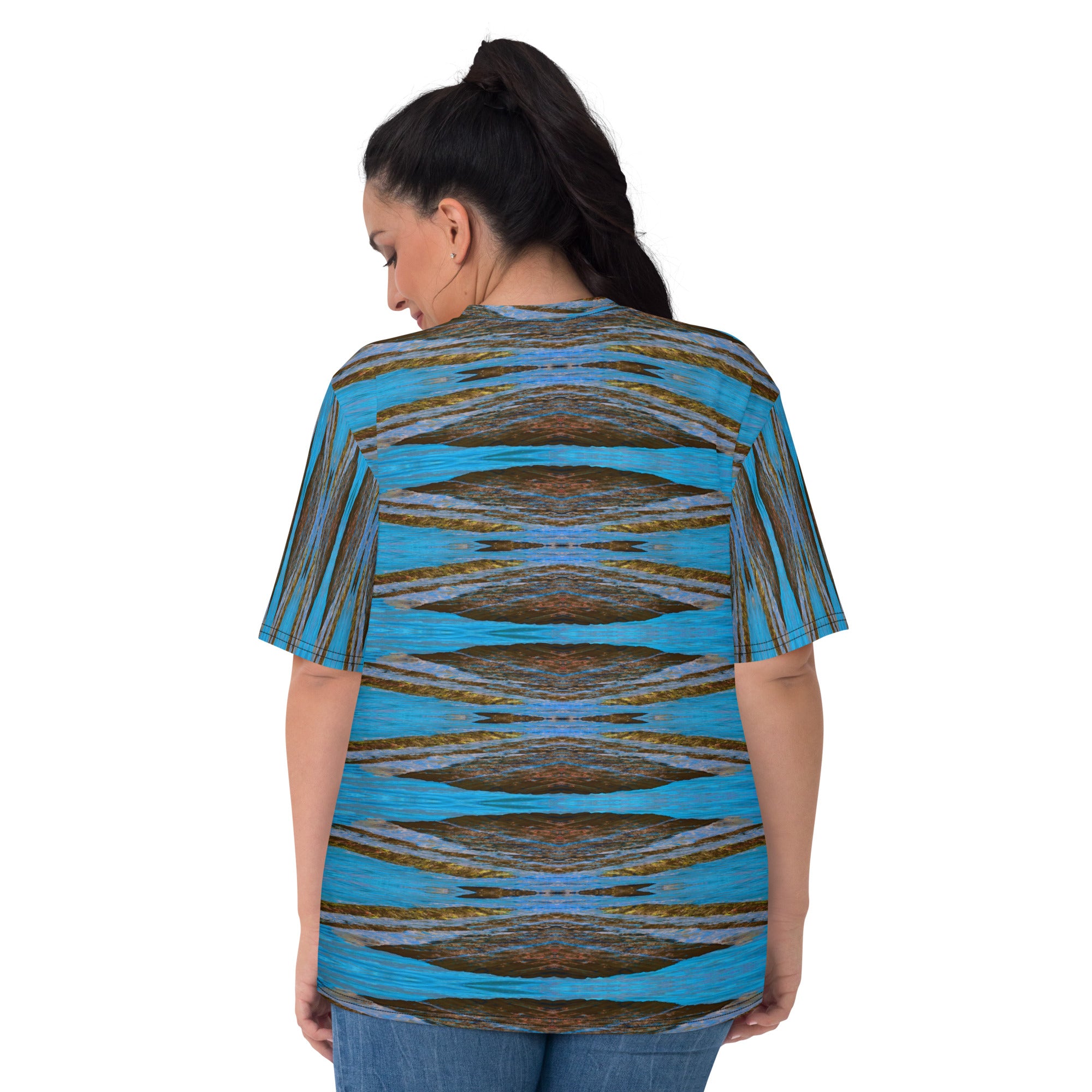 Monterey Azul Women's Crew Neck T-Shirt Triboca Arts   