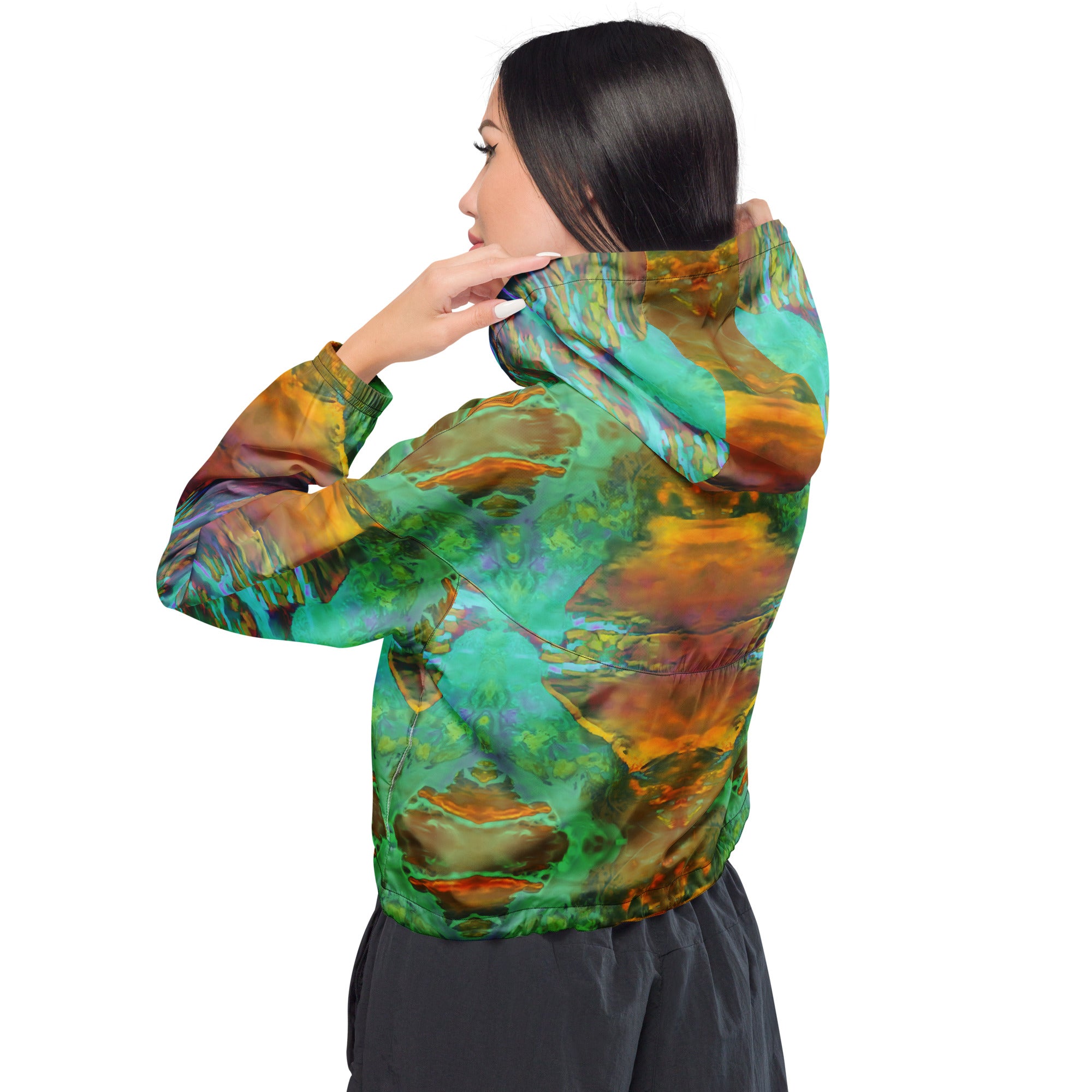 Gold Canyon Women’s cropped windbreaker Triboca Arts   