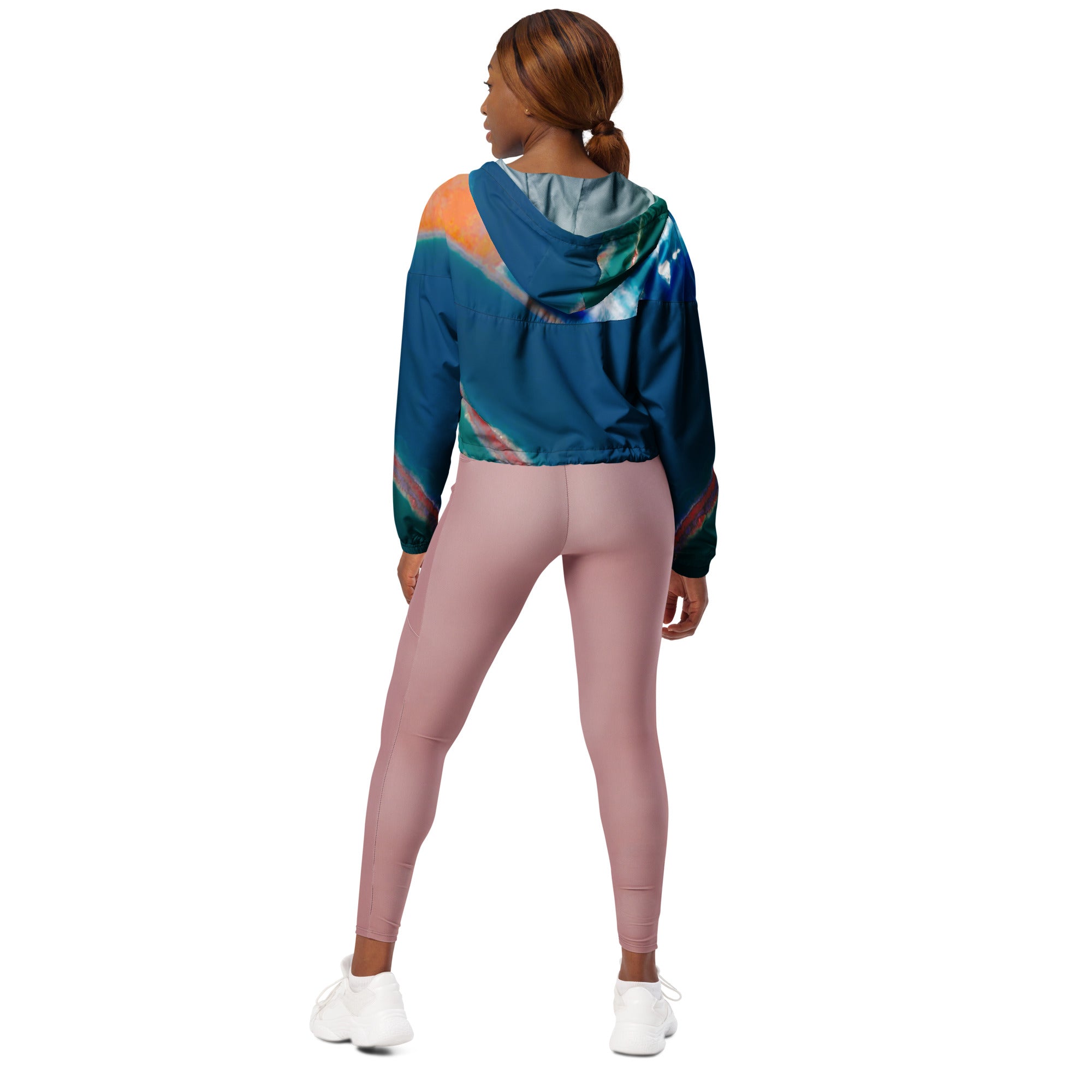 Bay Jetties Women’s Cropped Windbreaker Triboca Arts   