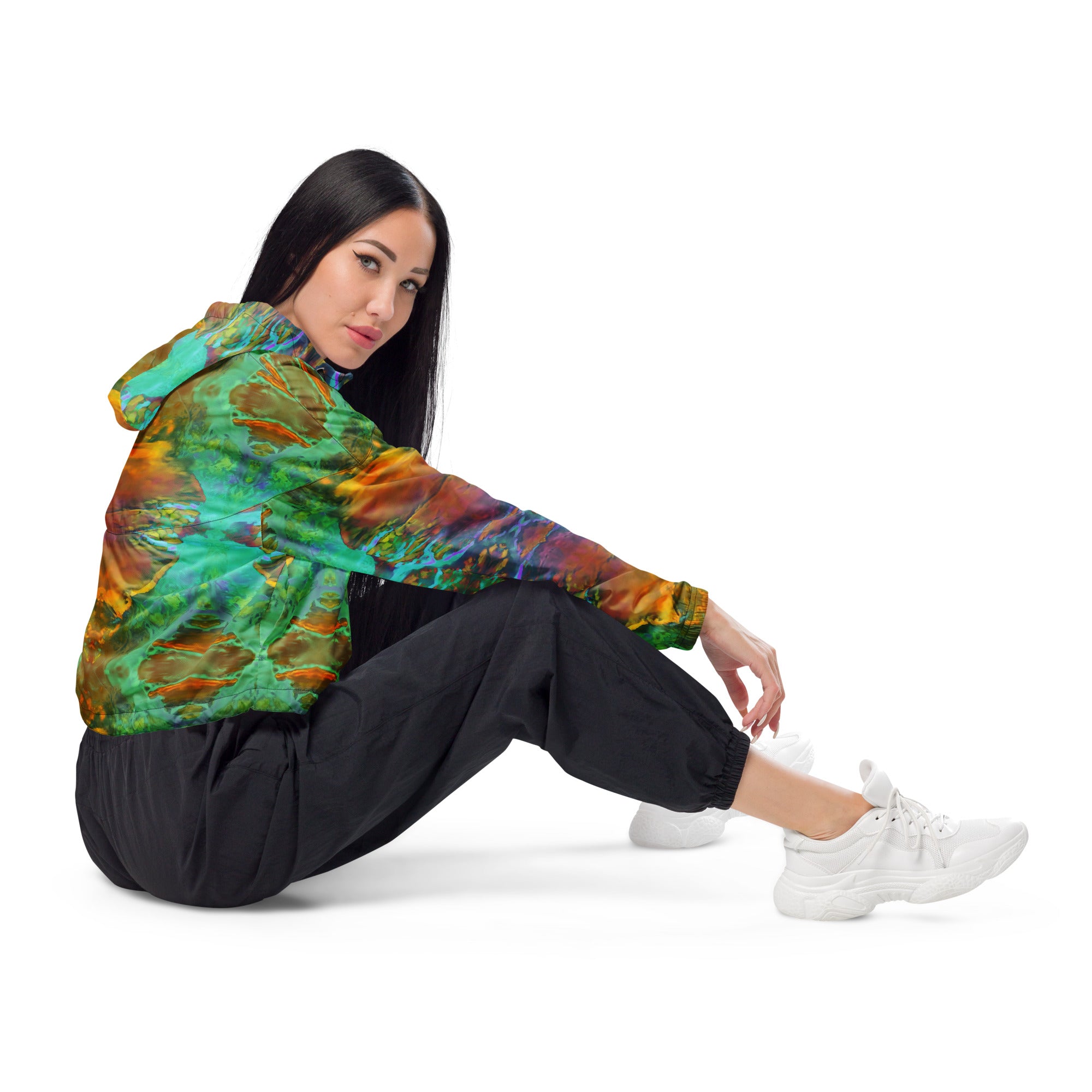 Gold Canyon Women’s cropped windbreaker Triboca Arts   