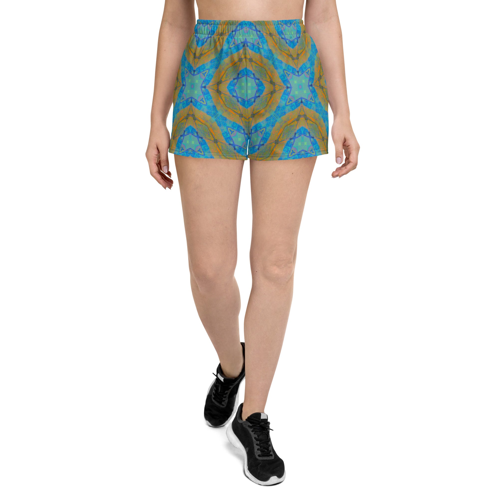 Texas Turquoise Women’s Eco-Friendly Athletic Shorts Triboca Arts XS  