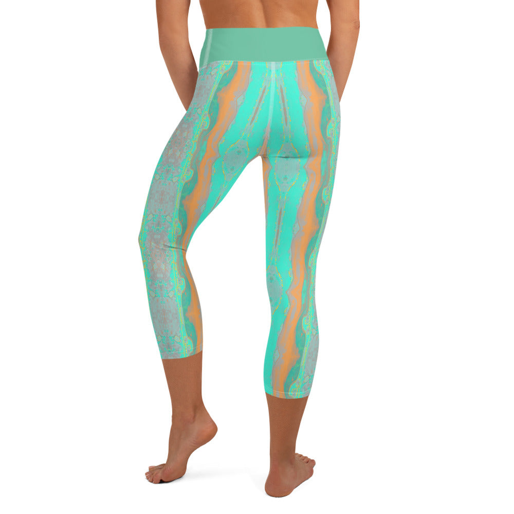 Gulf Shore Yoga Capri Leggings Triboca Arts   