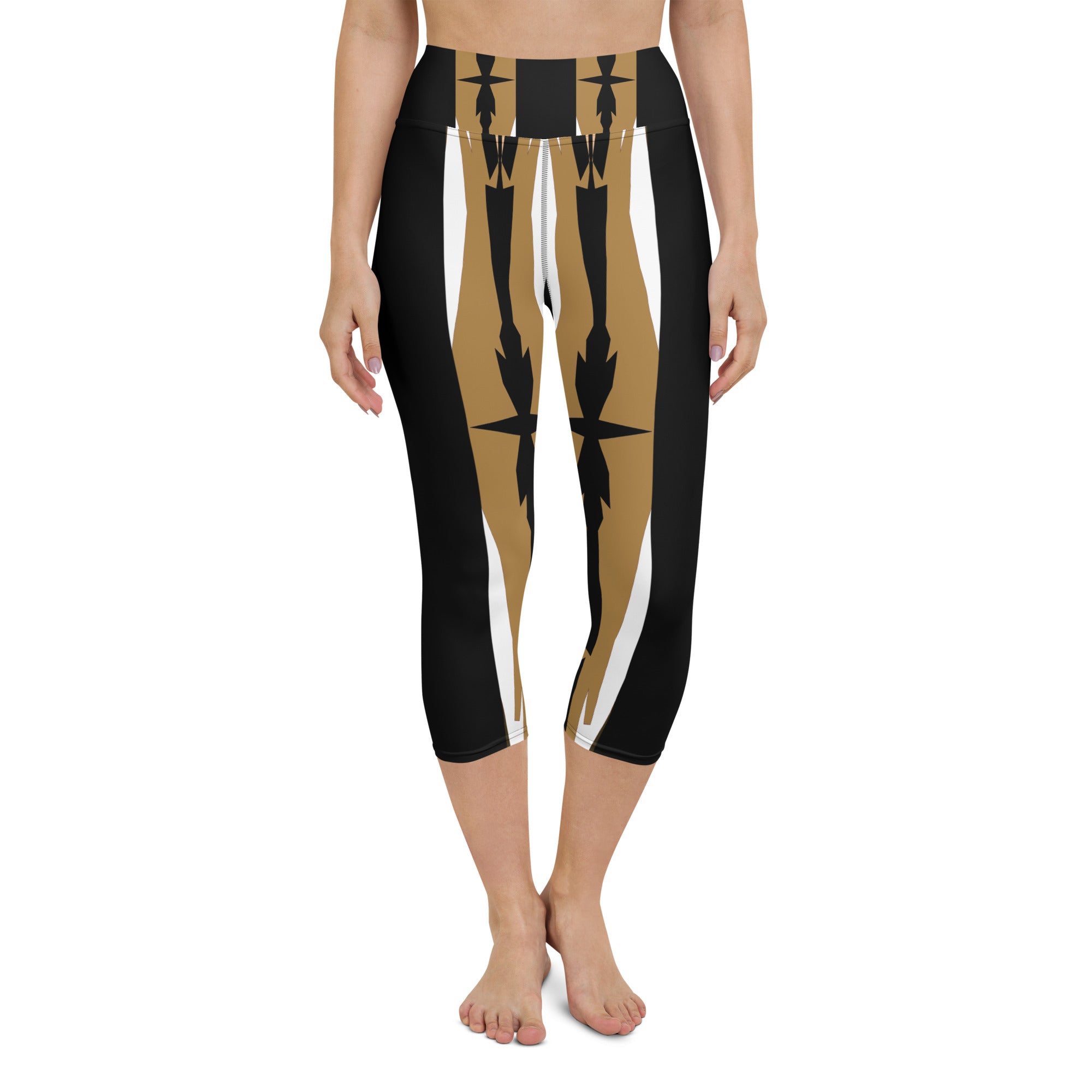 Gulf Shore Yoga Capri Leggings Triboca Arts XS  