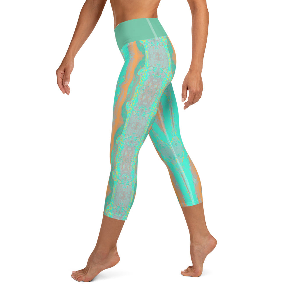 Gulf Shore Yoga Capri Leggings Triboca Arts   