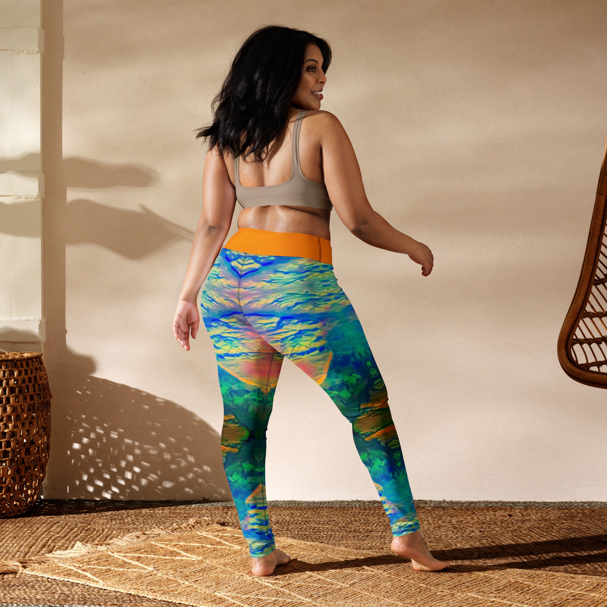 Gold Canyon Yoga Leggings Triboca Arts   