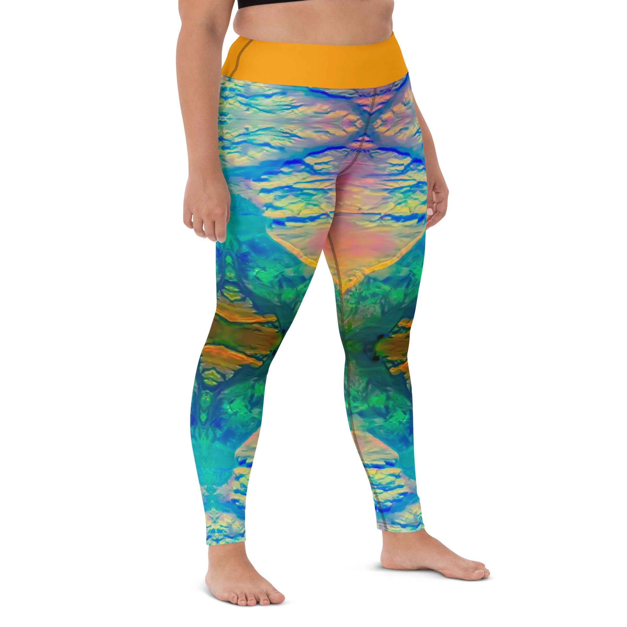 Gold Canyon Yoga Leggings Triboca Arts   