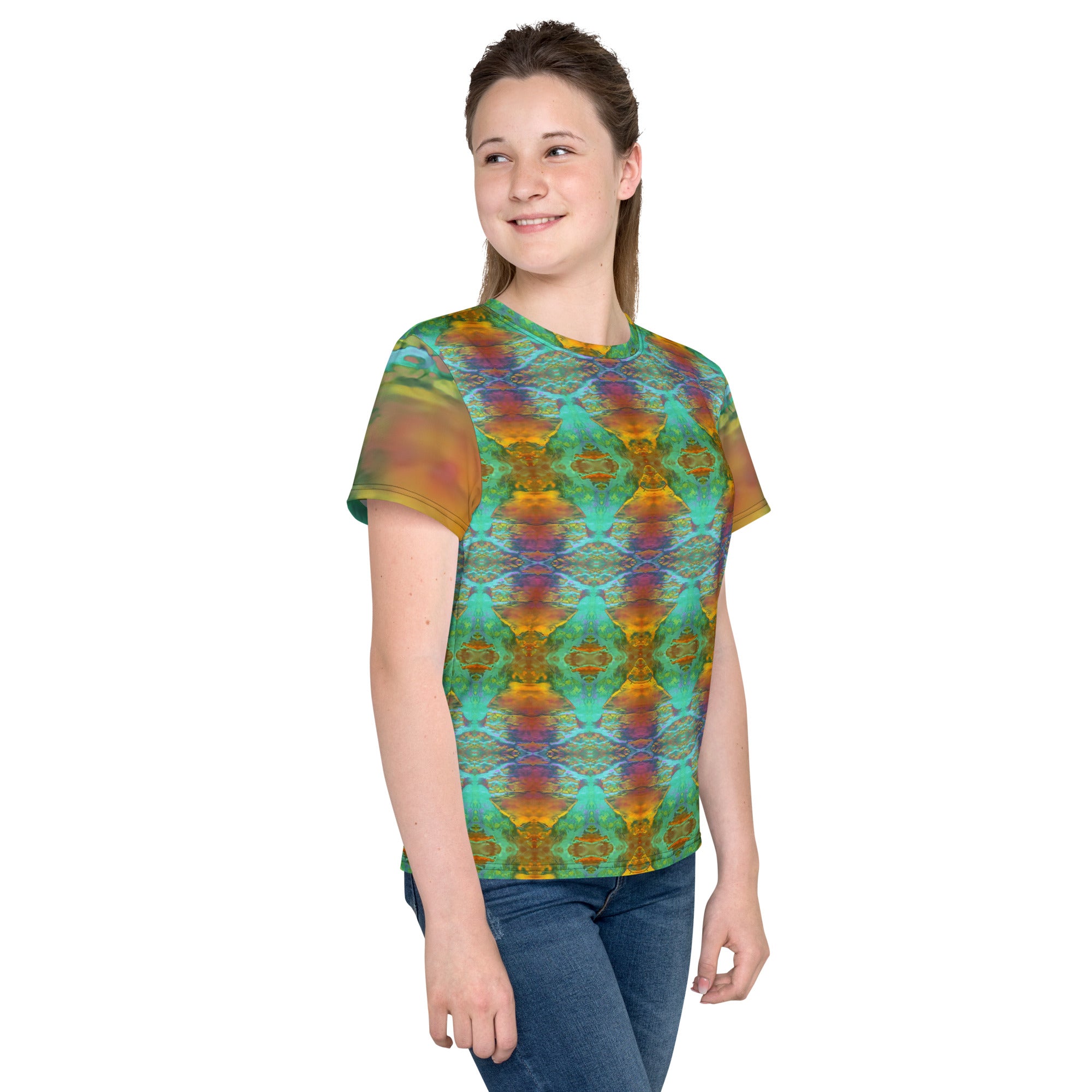 Gold Canyon Young Women's Crew Neck T-Shirt Triboca Arts   