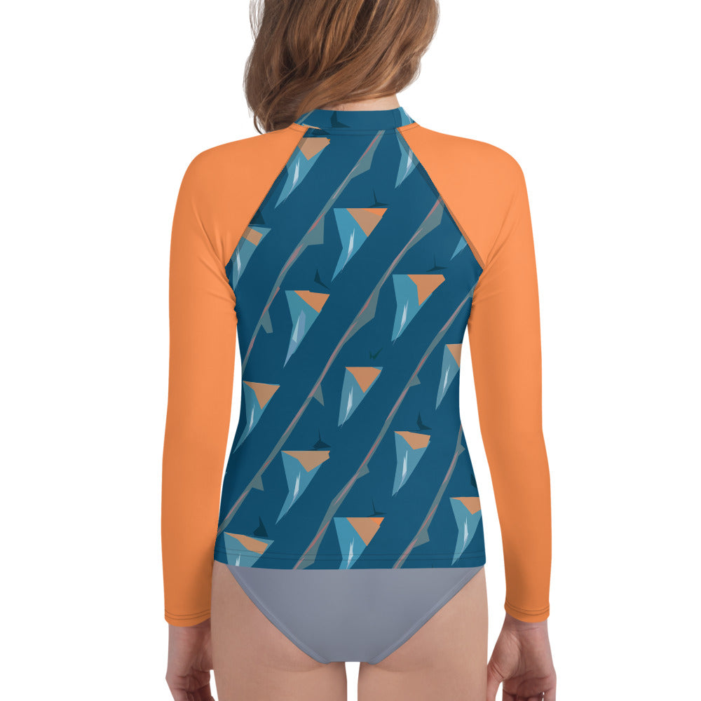 Bay Jetties Young Women's Long-Sleeve Rash Guard Triboca Arts   