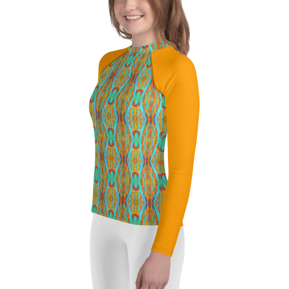 Gold Canyon Young Women's Long-Sleeve Rash Guard Triboca Arts   