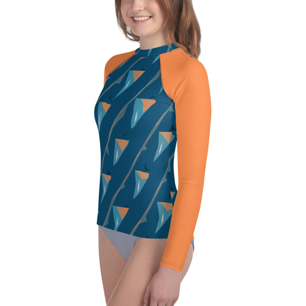 Bay Jetties Young Women's Long-Sleeve Rash Guard Triboca Arts   