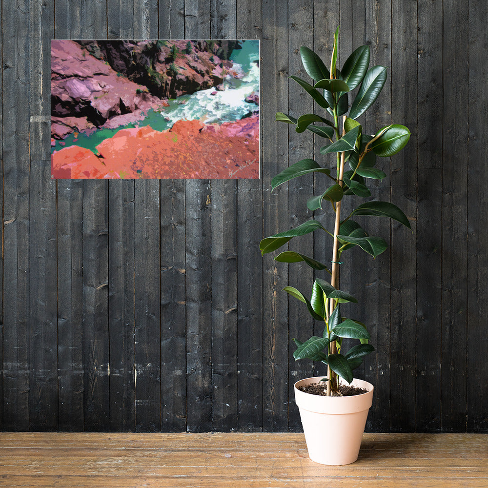 The Animas River from the Narrow Gauge Railroad Poster Triboca Arts   