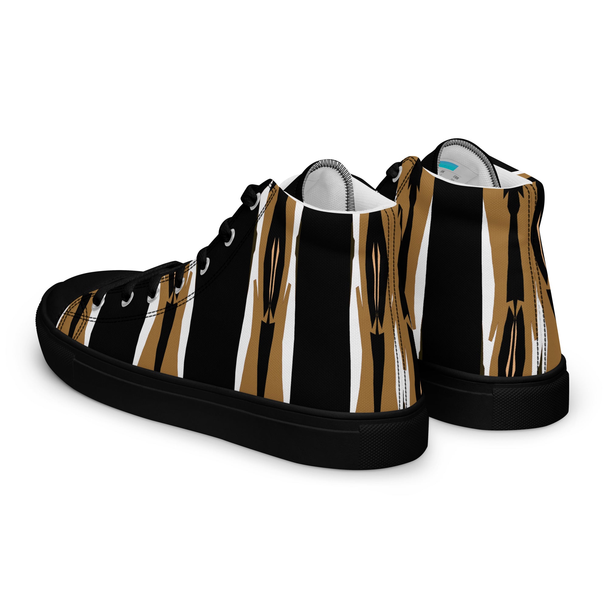 Gulf Shore Men's High Top Canvas Shoes Triboca Arts   