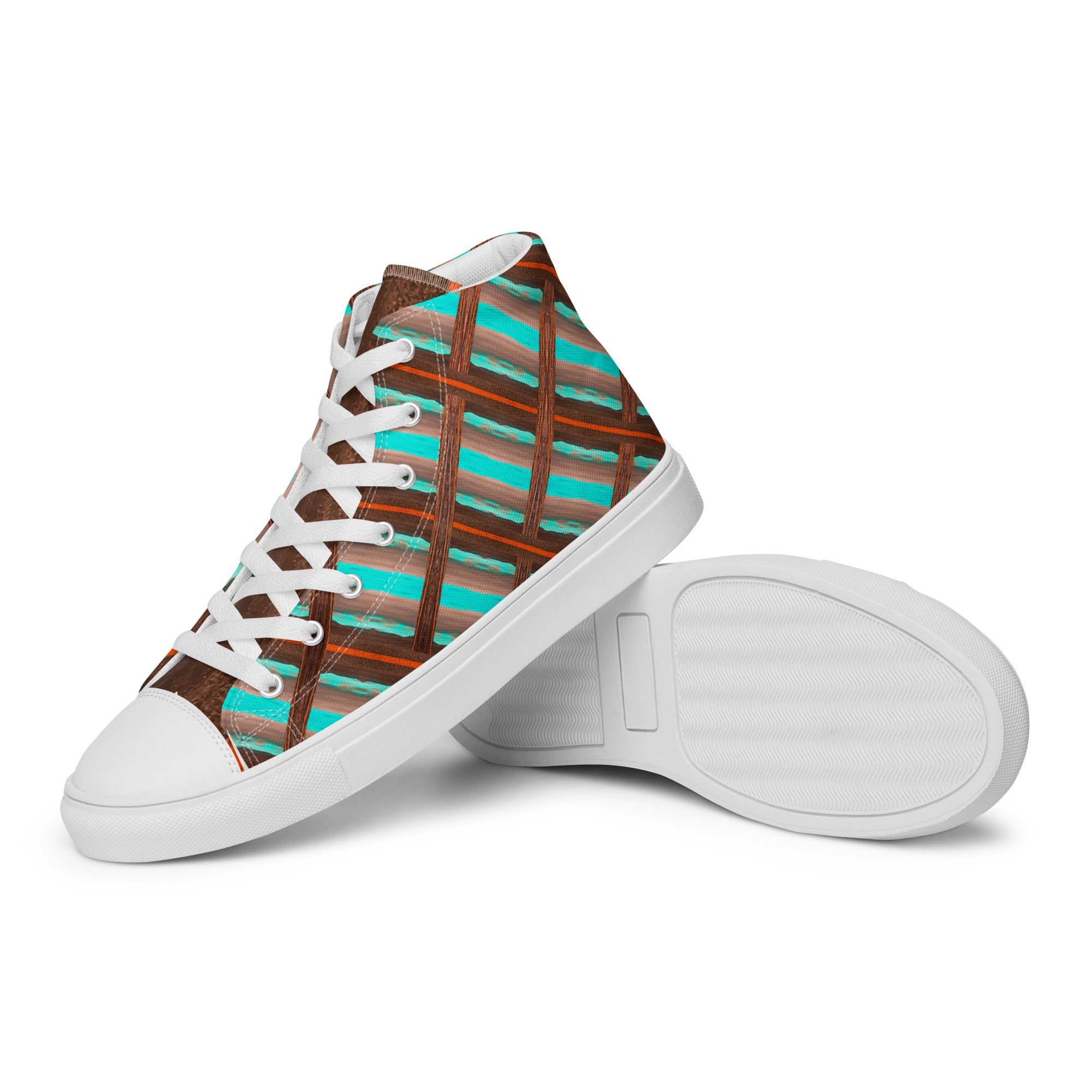 Mojave Trails Men’s High Top Canvas Shoes Triboca Arts 5  