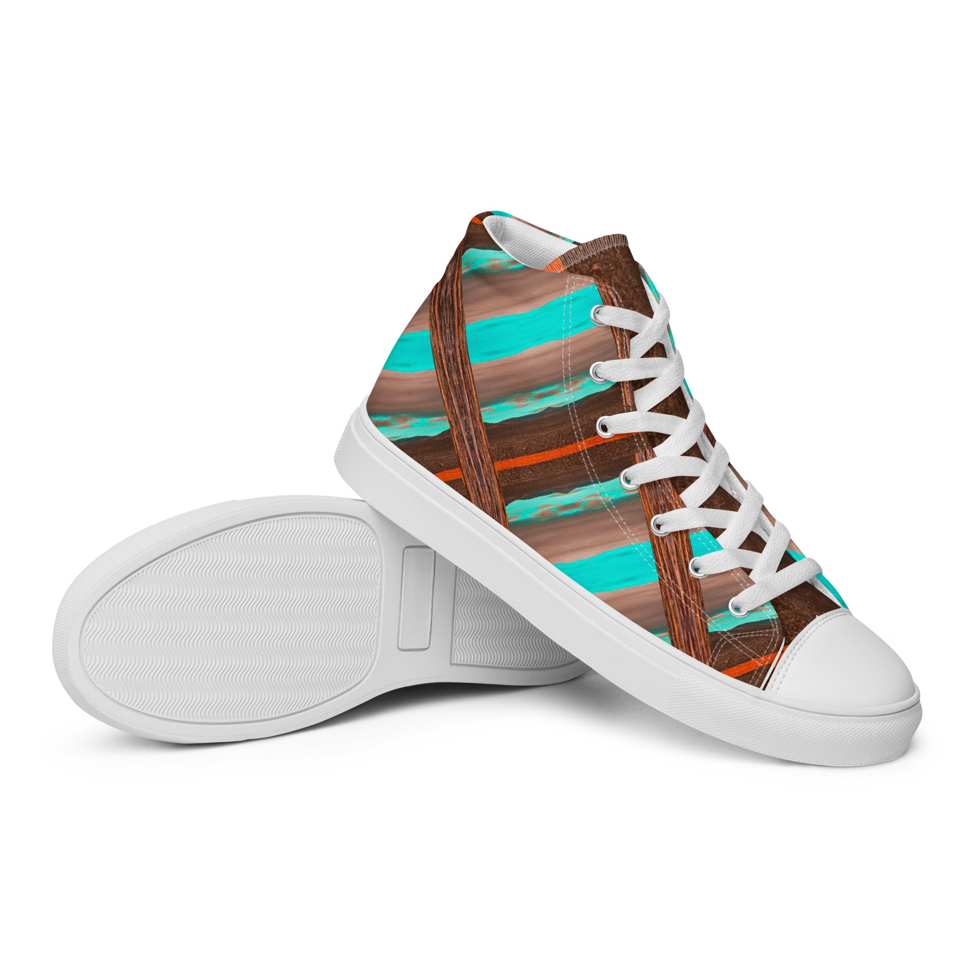 Mojave Trails Men’s High Top Canvas Shoes Triboca Arts   